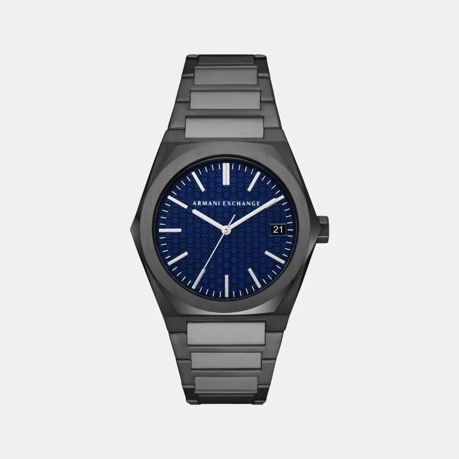 Geraldo Men Quartz Blue Dial Analog Stainless Steel Watch AX2811
