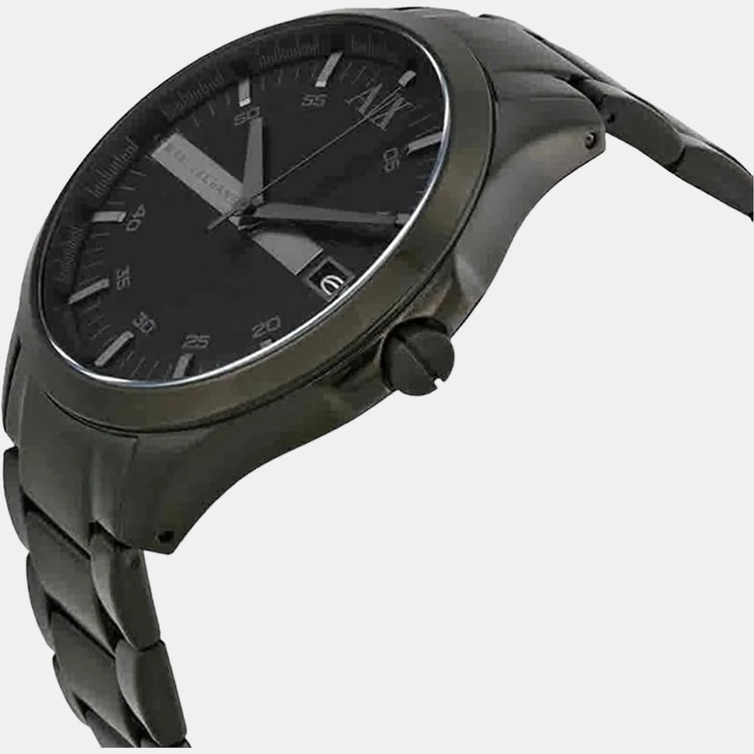 Hampton Men Quartz Black Dial Analog Stainless Steel Watch AX2104 - Image 4