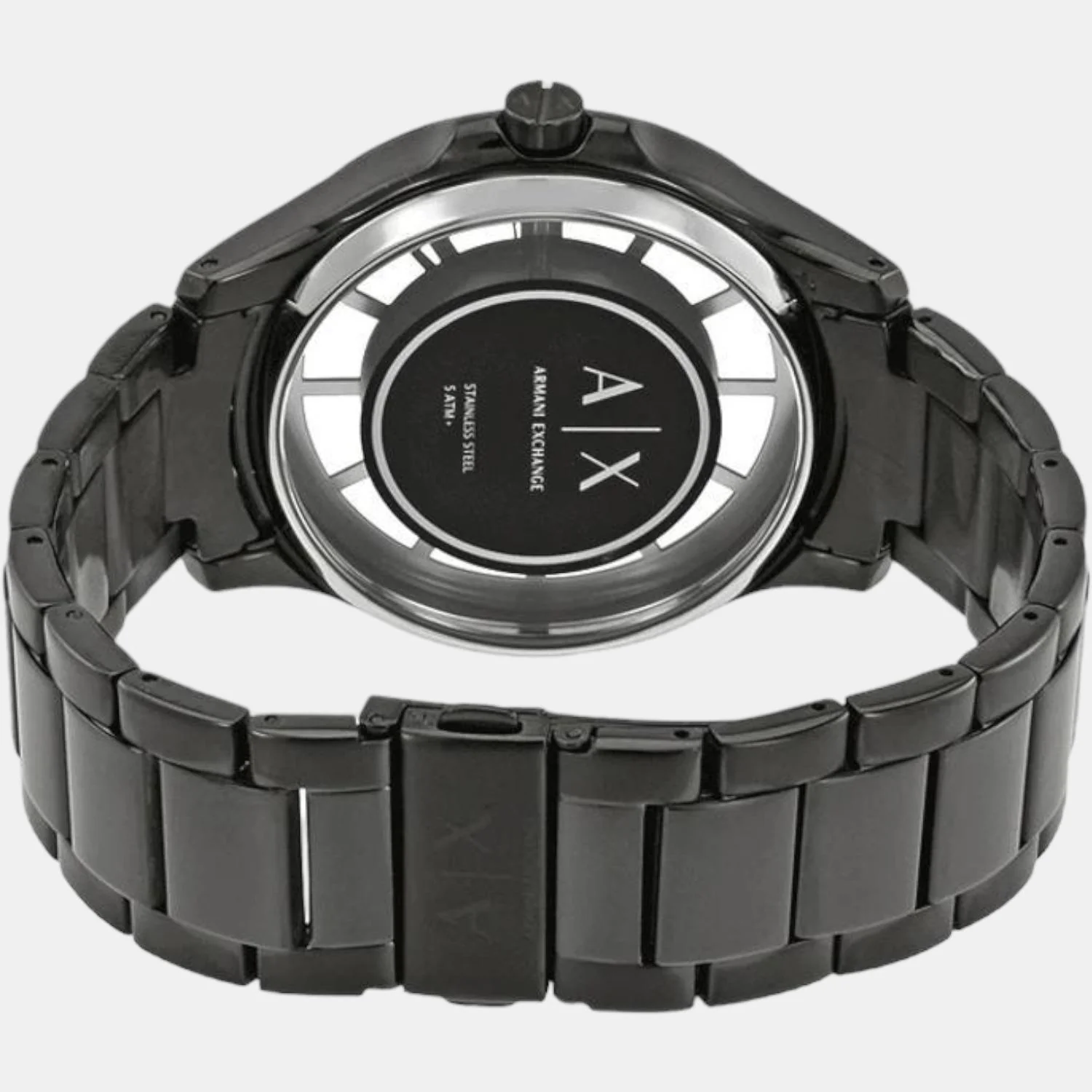 Hampton Men Quartz Black Dial Analog Stainless Steel Watch AX2189 - Image 3
