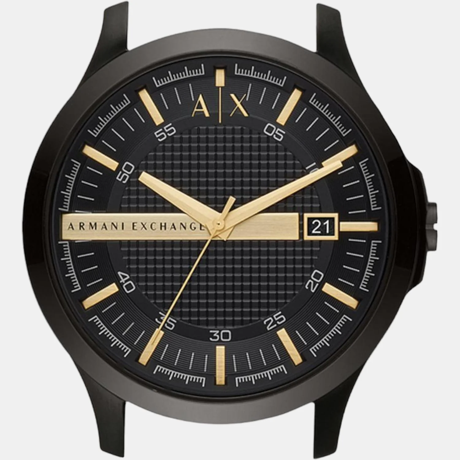 Hampton Men Quartz Black Dial Analog Stainless Steel Watch AX2413 - Image 6