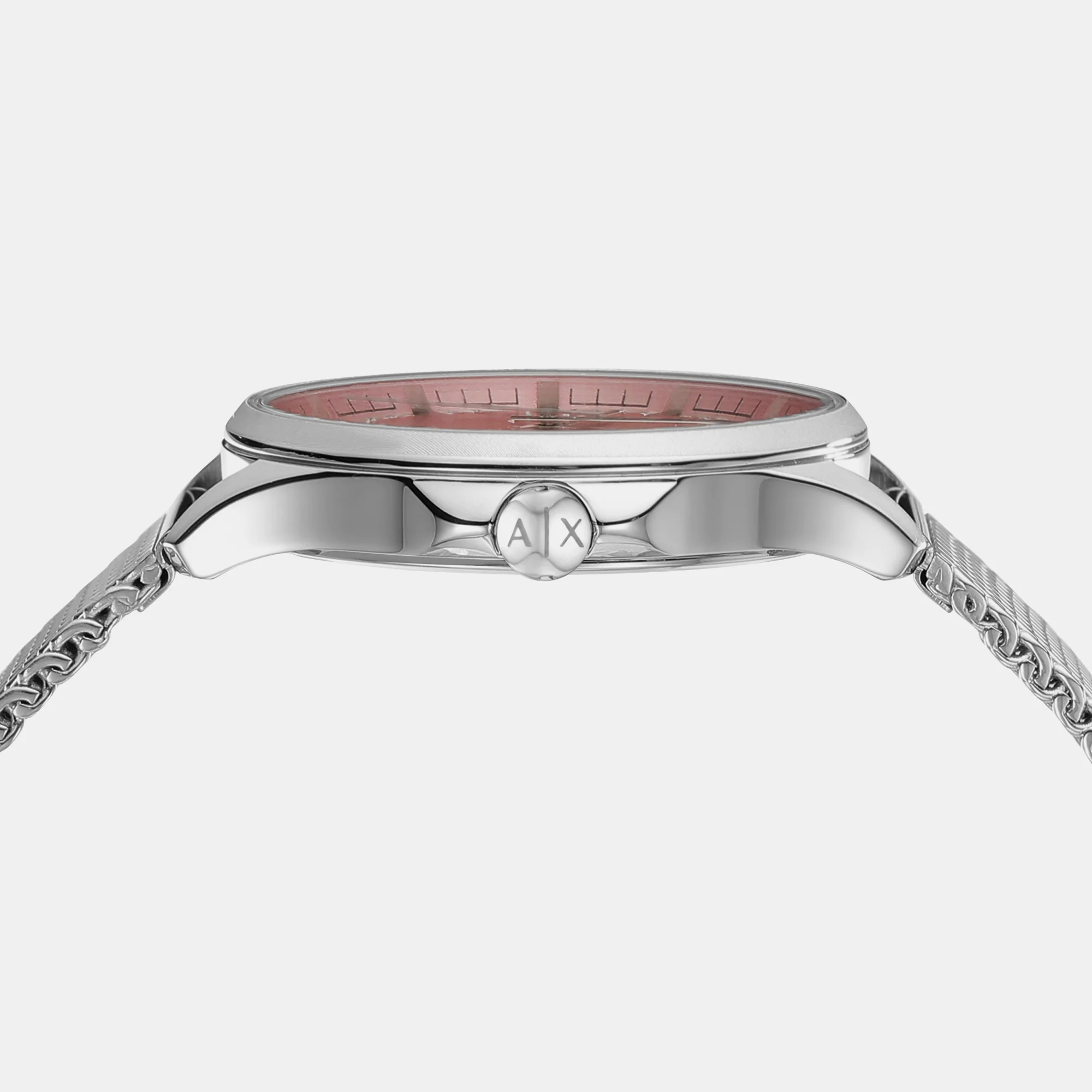 Lady Hampton Women Quartz Pink Dial Analog Stainless Steel Watch AX5273 - Image 4