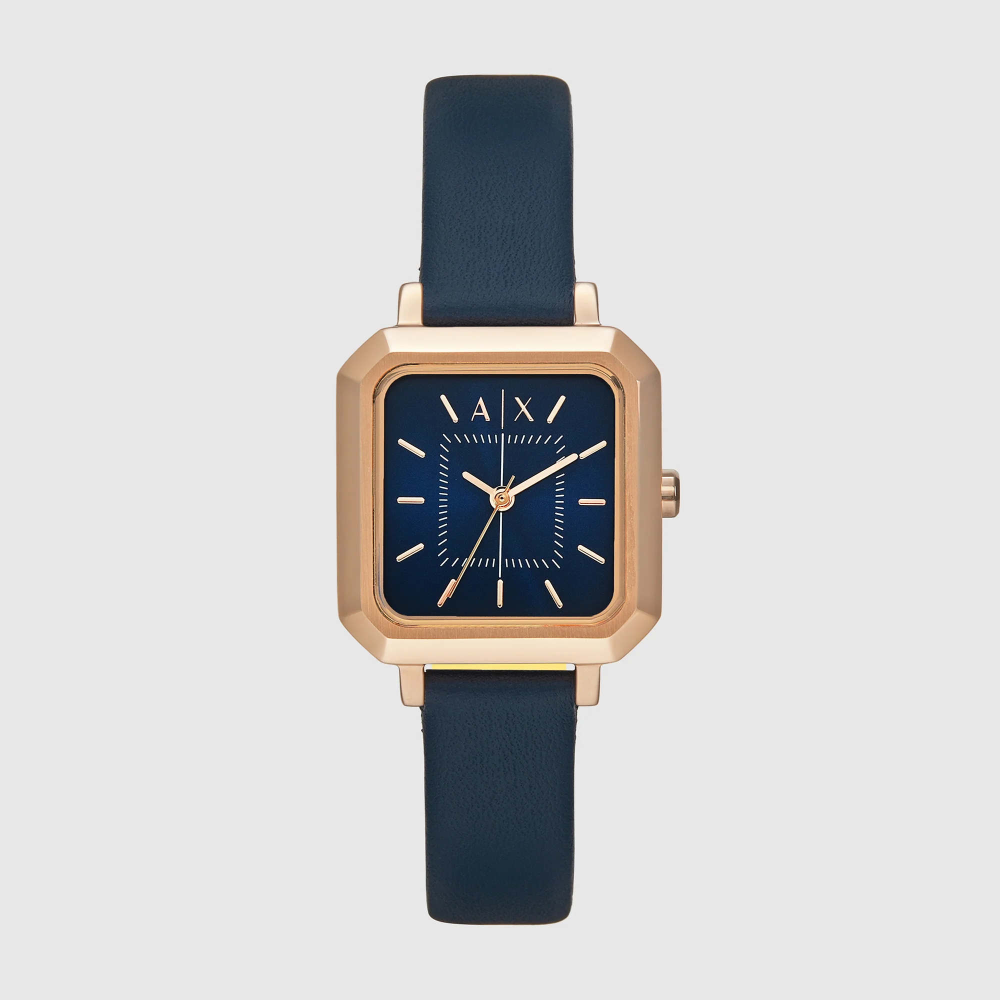 Leila Women Quartz Blue Dial Analog Leather Watch AX5722