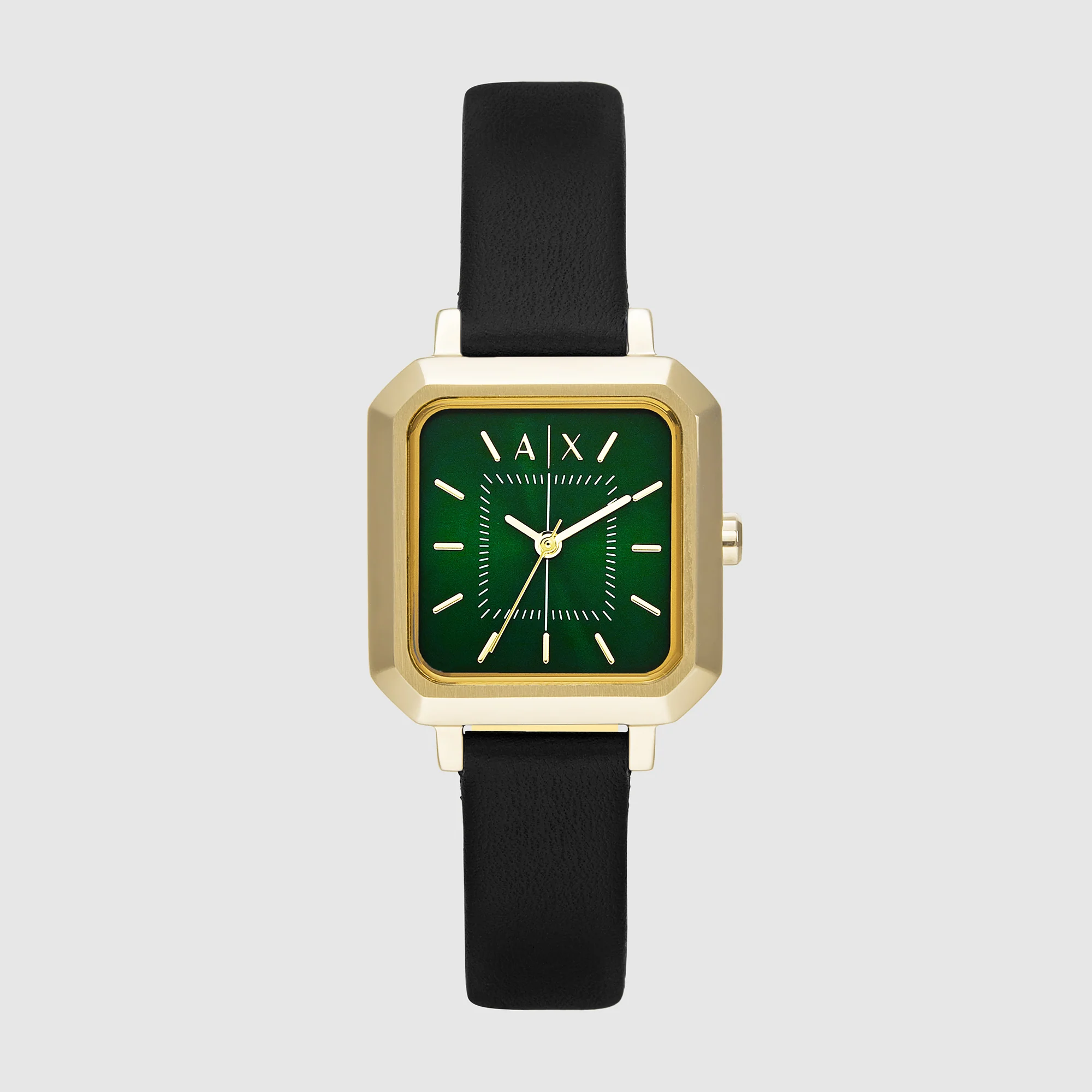 Leila Women Quartz Green Dial Analog Leather Watch AX5723