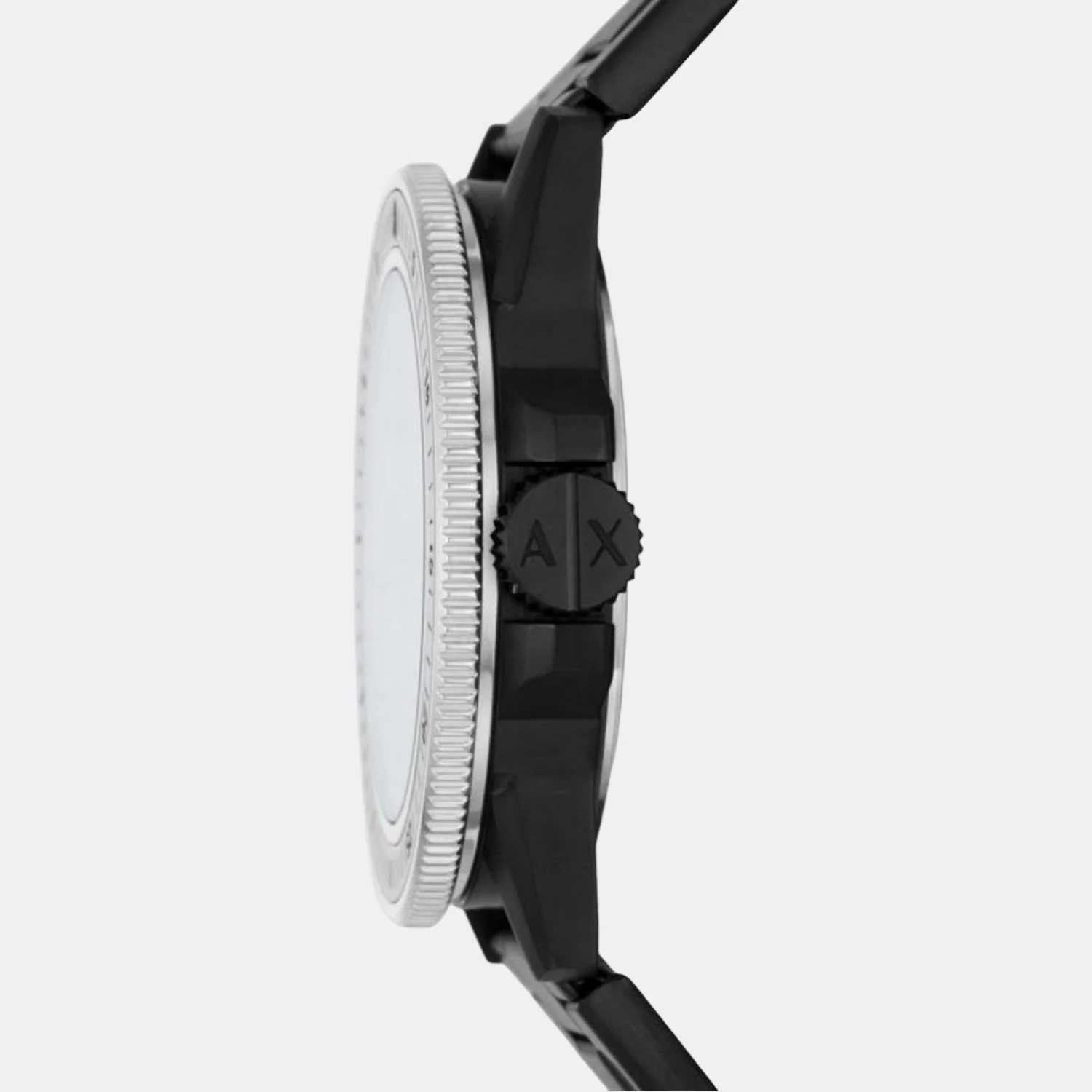 Leonardo Men Quartz Black Dial Analog Stainless Steel Watch AX1858 - Image 2