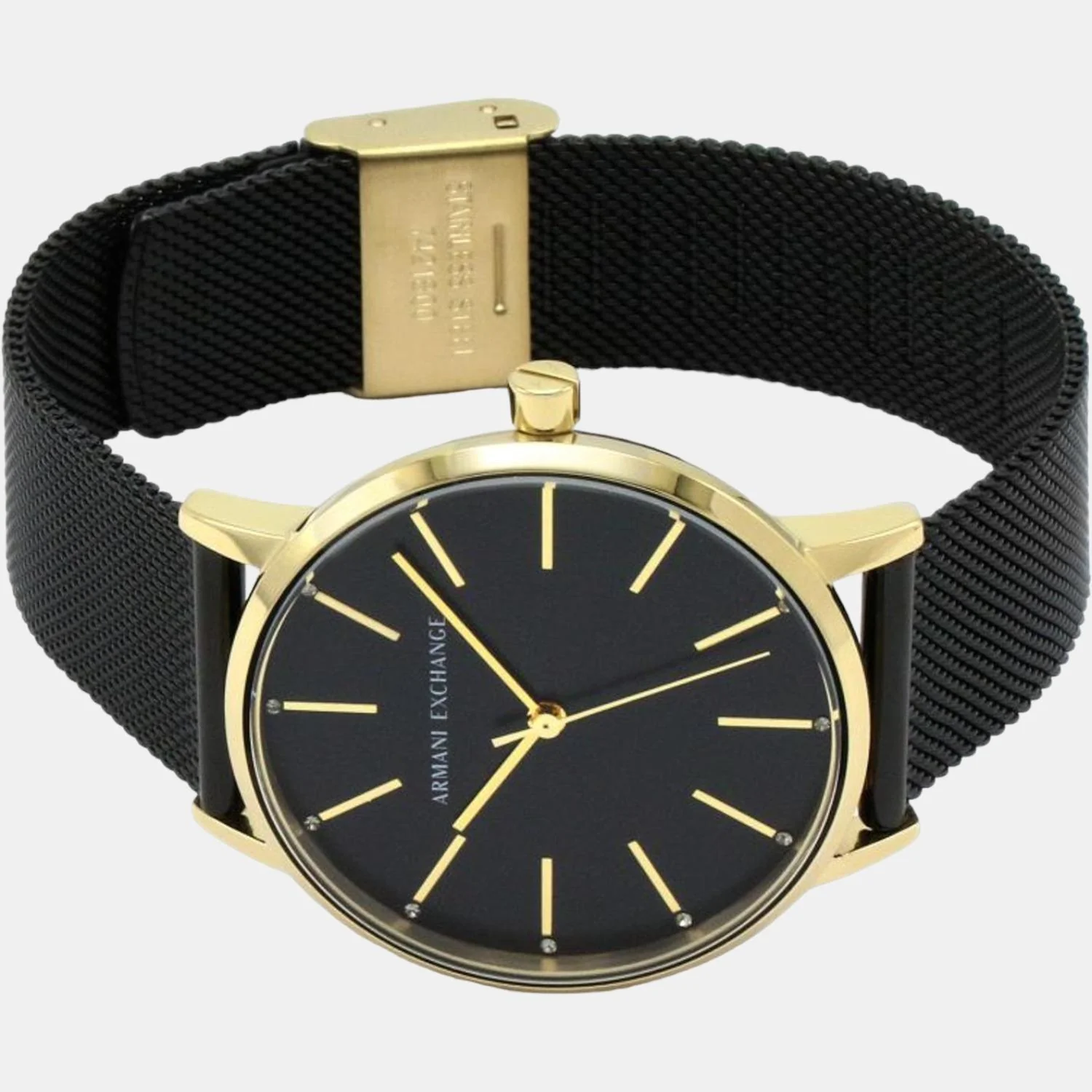 Lola Women Quartz Black Dial Analog Mesh Watch AX5548 - Image 5