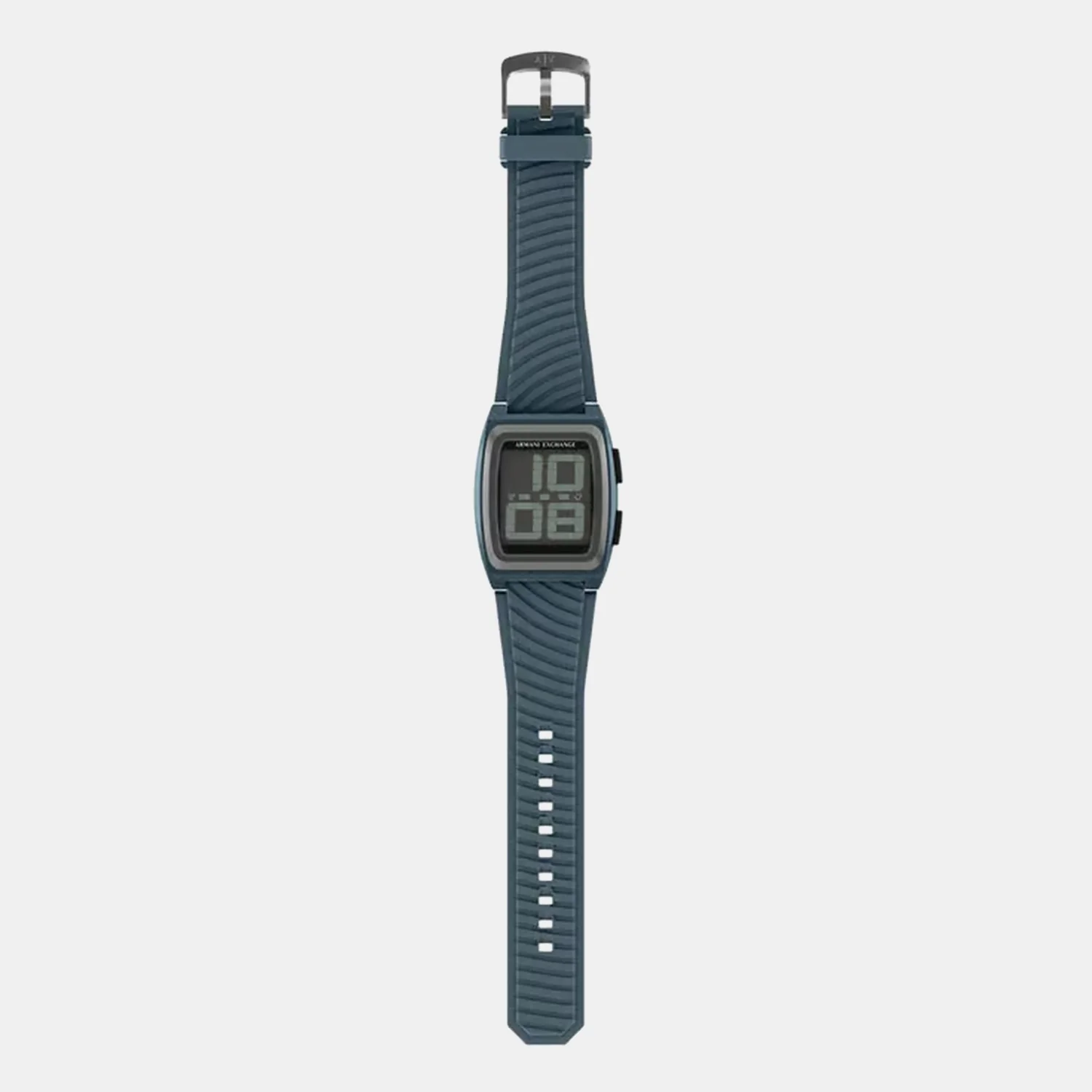 Men Automatic Grey Dial Digital Silicone Watch AX2970 - Image 4