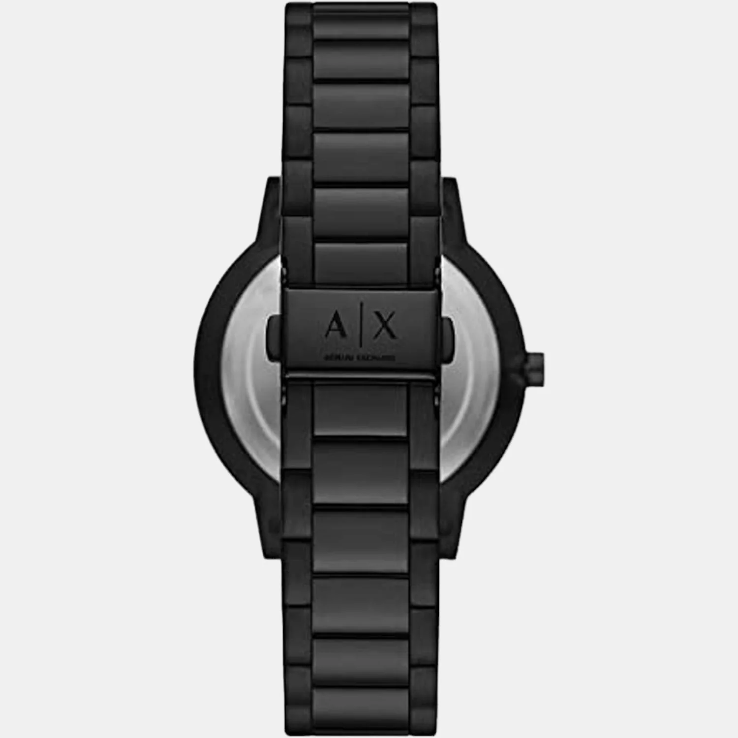 Men Quartz Black Dial Analog Stainless Steel Watch AX2736 - Image 3