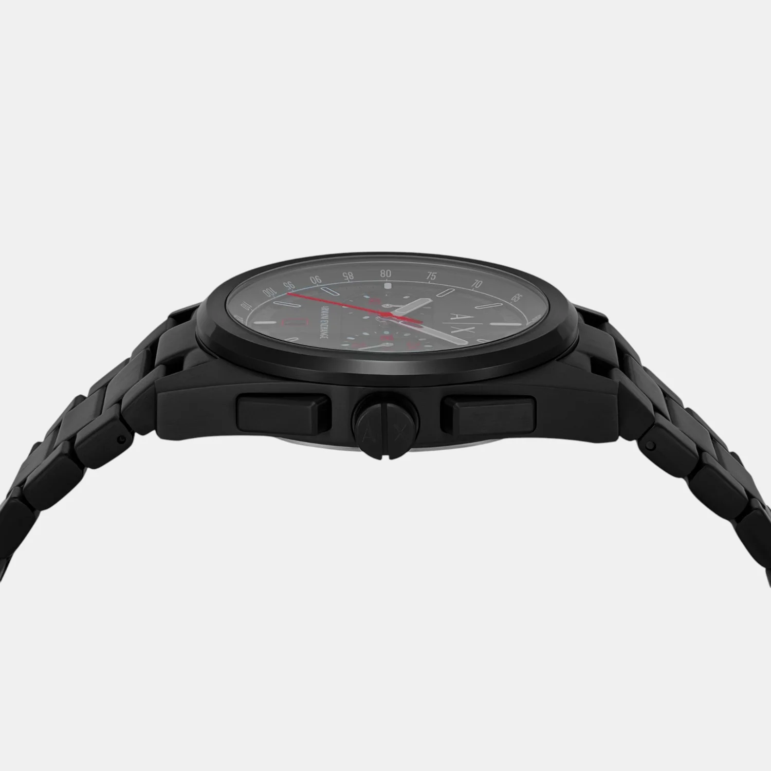 Men Quartz Black Dial Chronograph Stainless Steel Watch AX2864 - Image 5