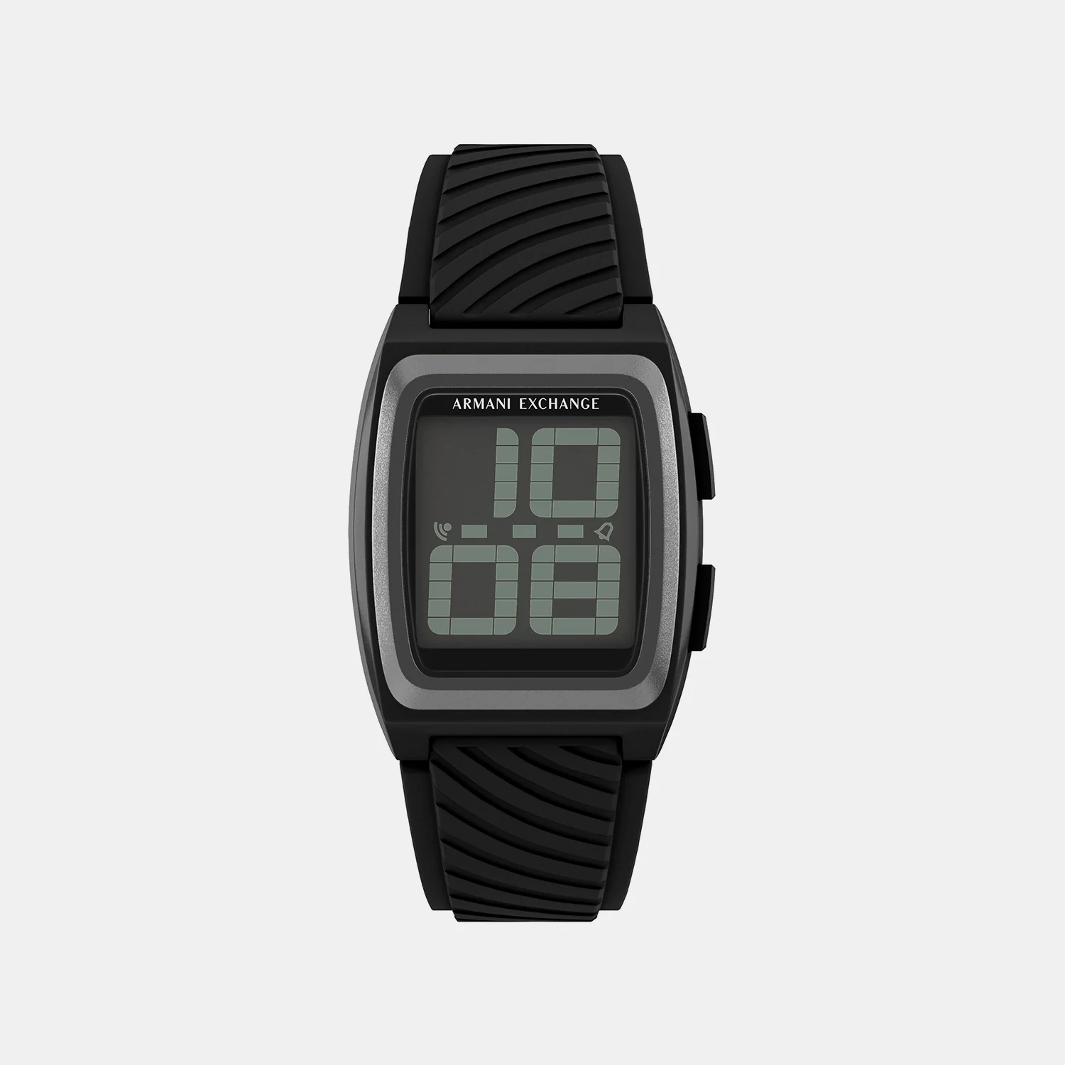 Men Quartz Black Dial Digital Silicone Watch AX2971