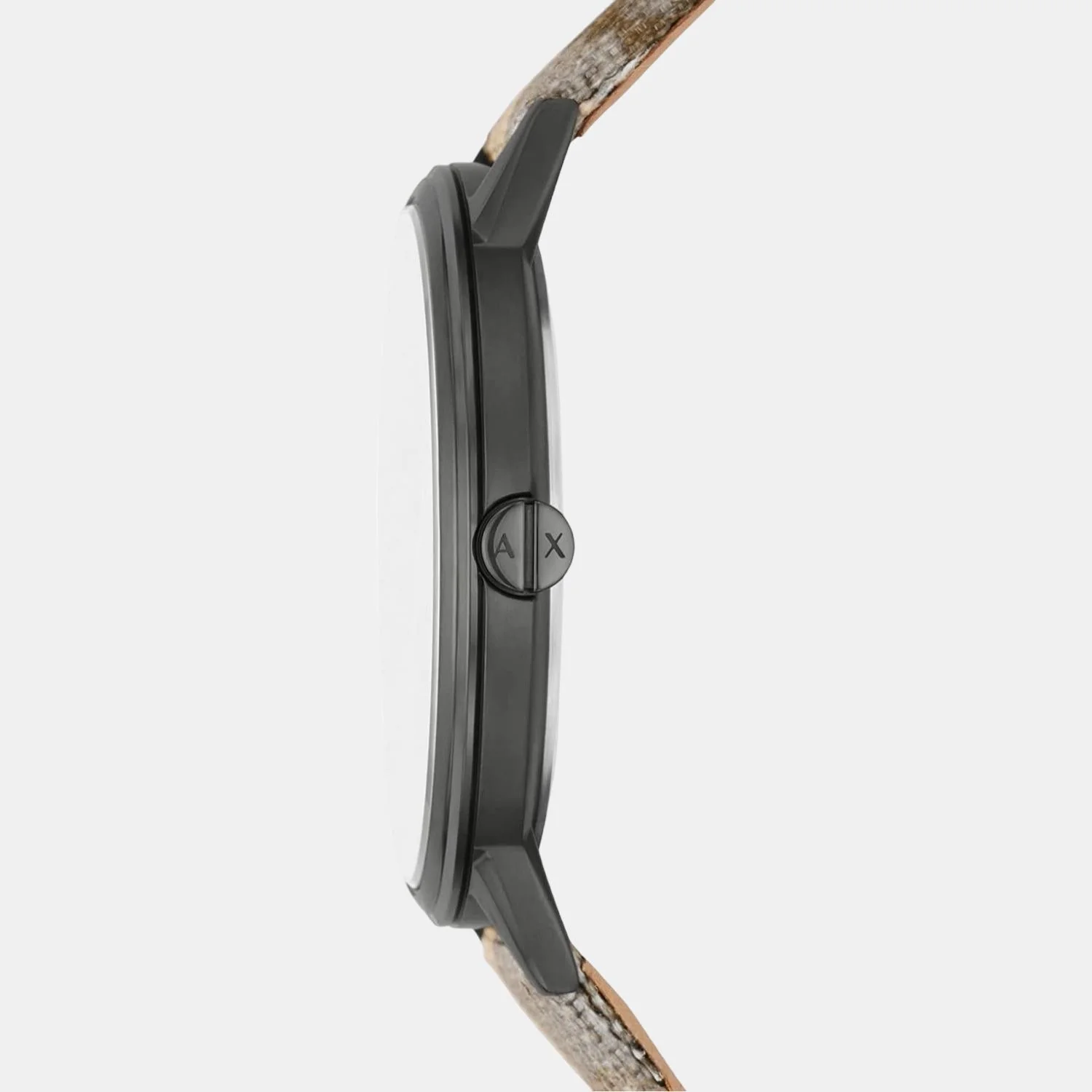 Men Quartz Brown Dial Analog Stainless Steel Watch AX2753 - Image 2