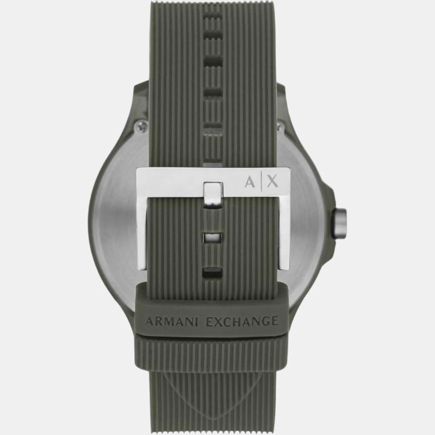 Men Quartz Green Dial Analog Silicone Watch AX2423 - Image 2