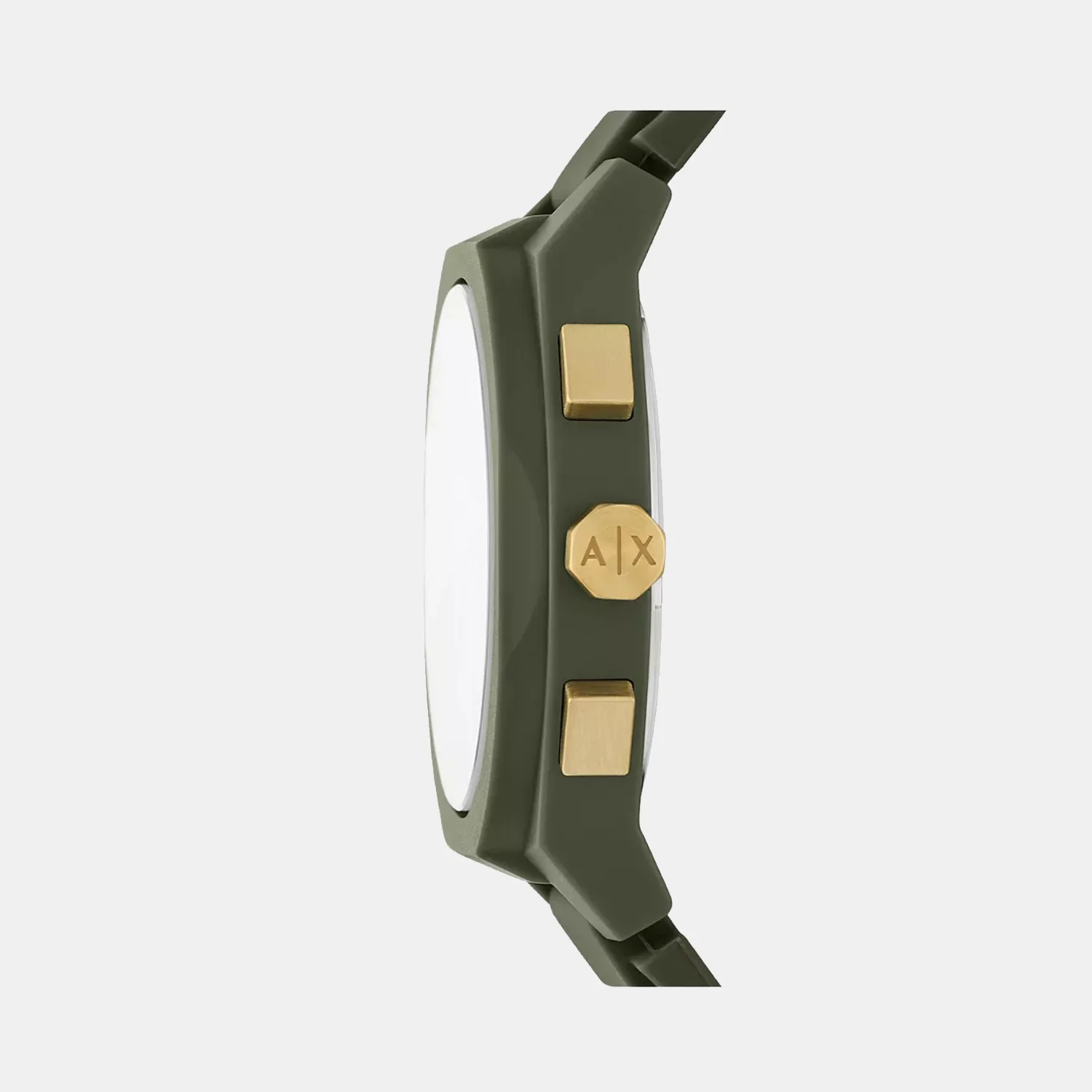 Men Quartz Green Dial Chronograph Silicone Watch AX4169 - Image 3