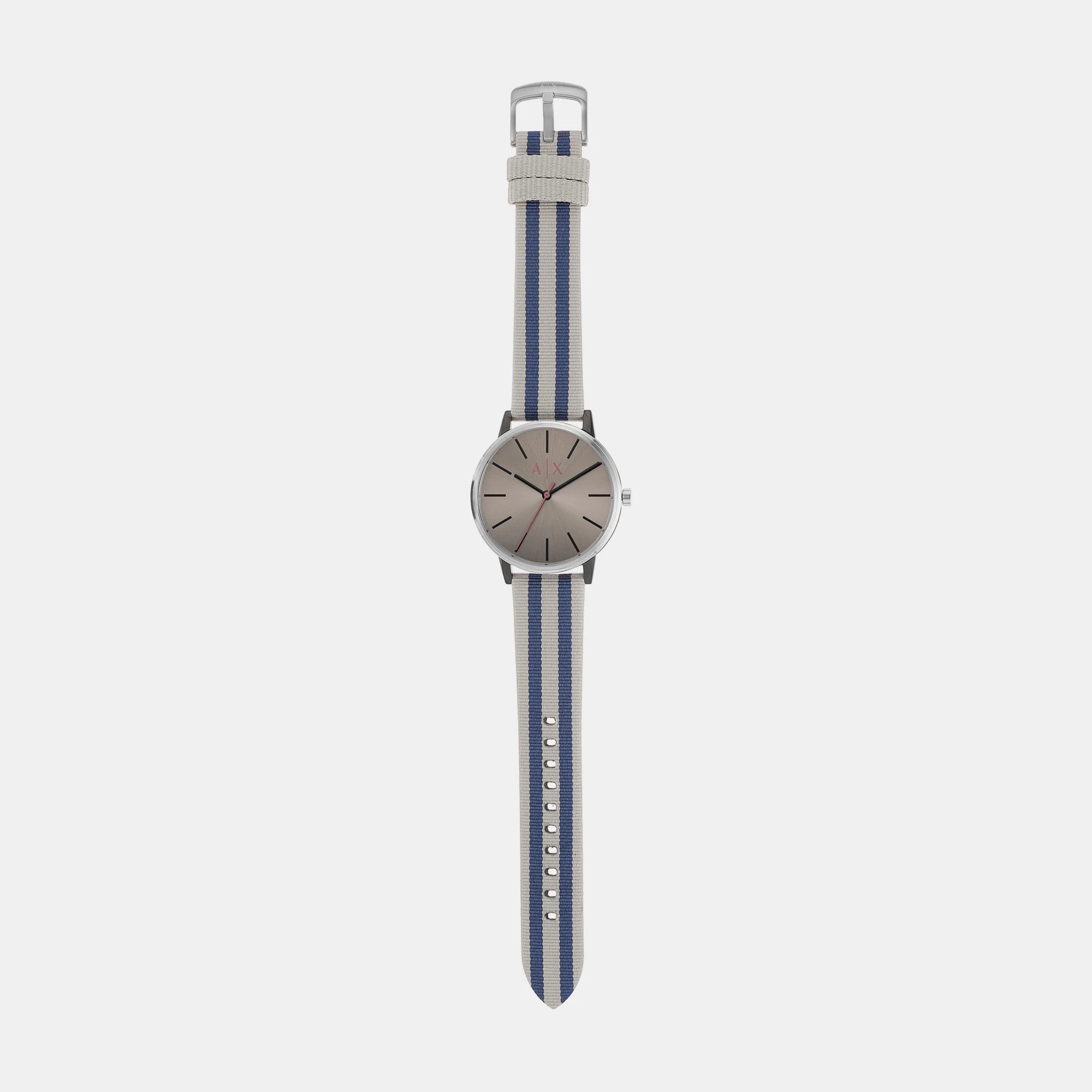 Men Quartz Grey Dial Analog Fabric Watch AX2757 - Image 8