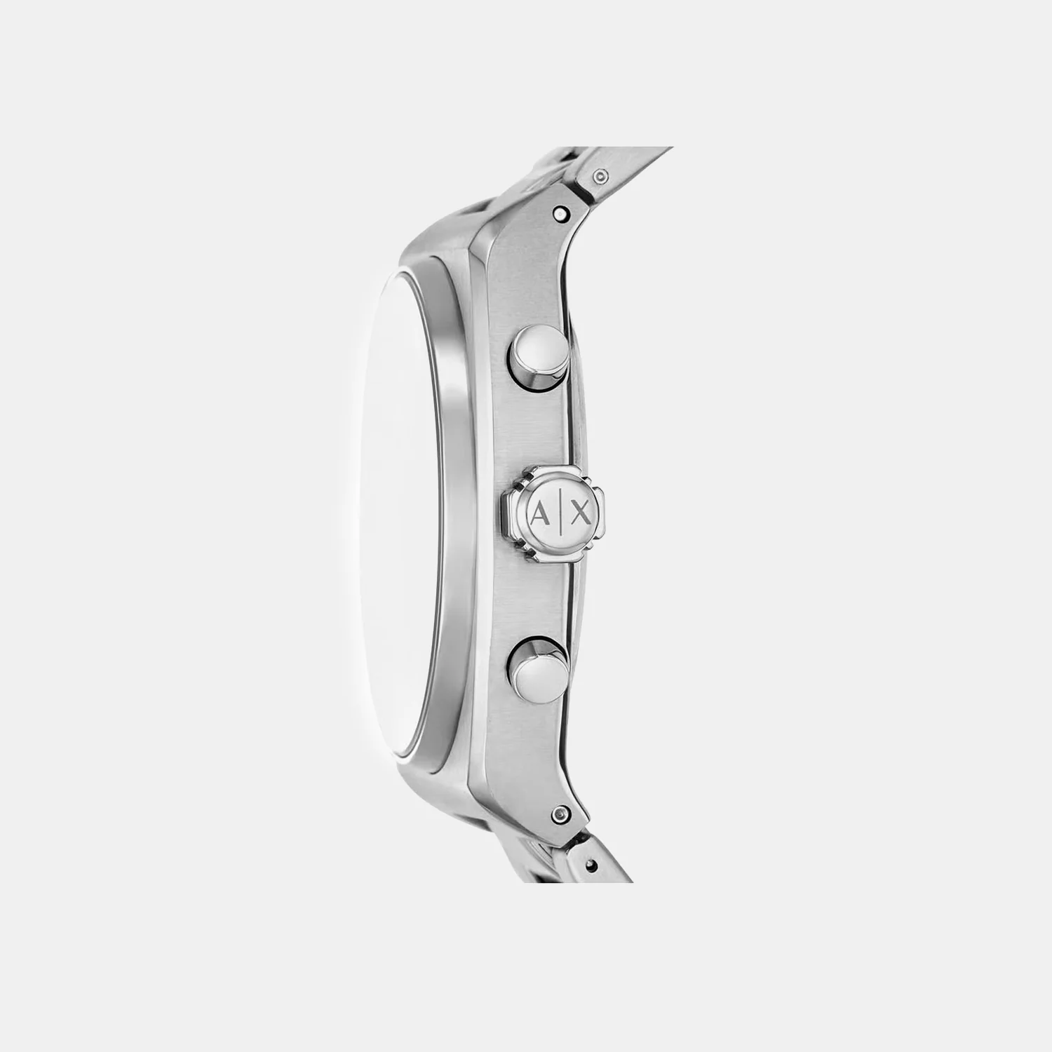Men Quartz Grey Dial Analog Stainless Steel Watch AX2820 - Image 2