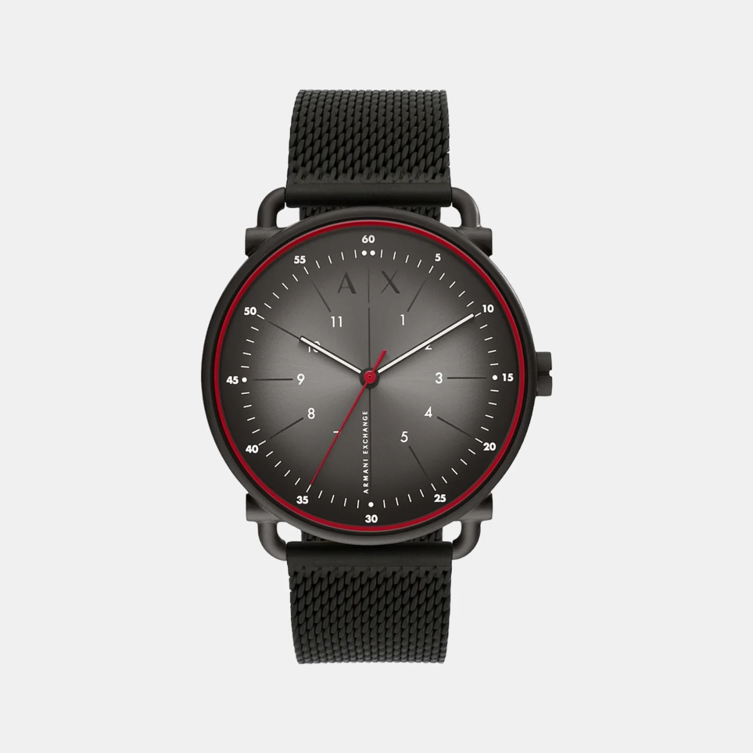 Men Quartz Grey Dial Analog Stainless Steel Watch AX2902