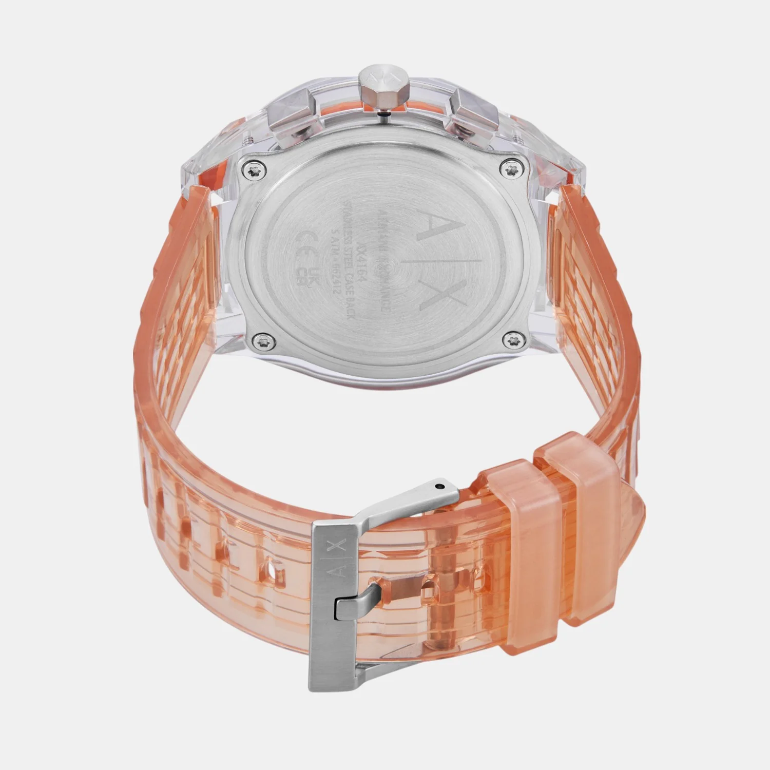 Men Quartz Grey Dial Chronograph Polyester Watch AX4164 - Image 7
