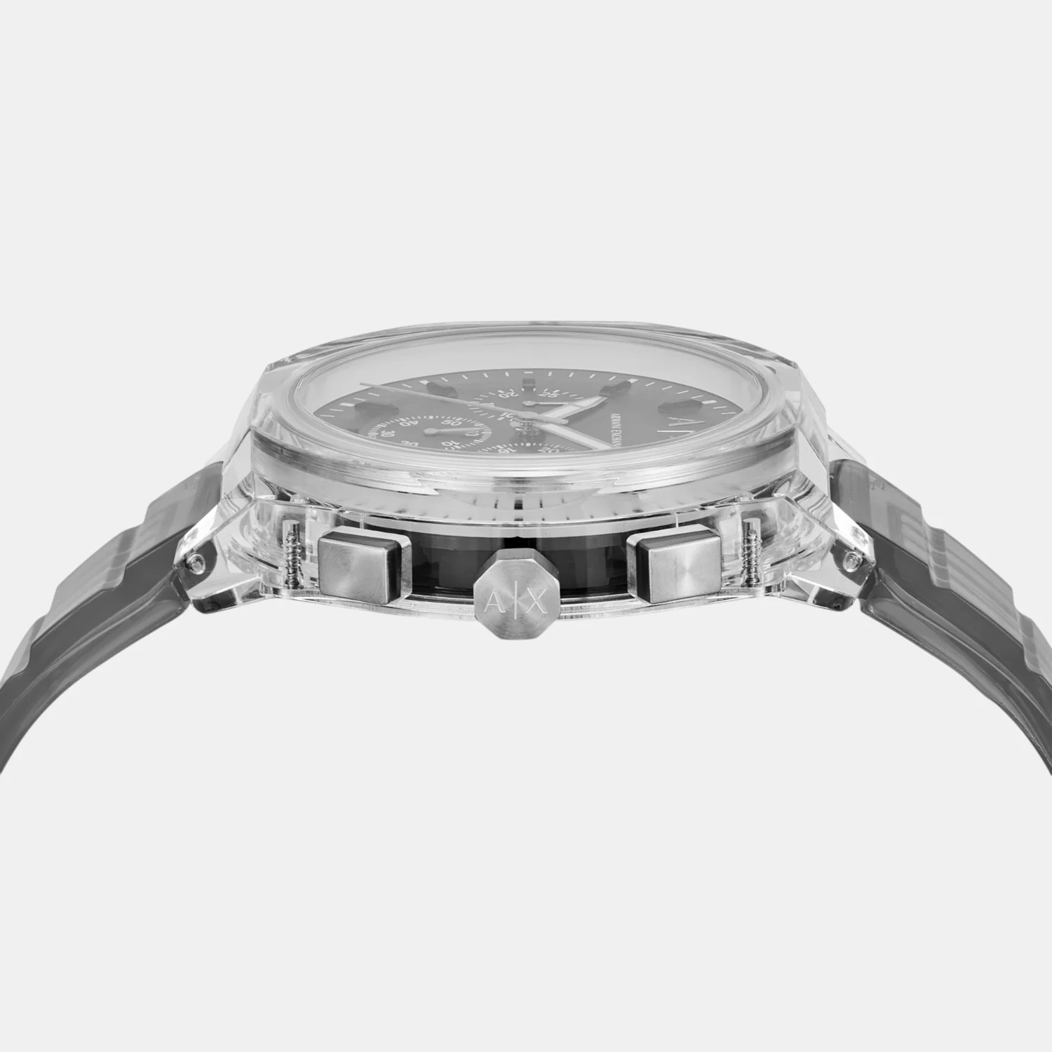 Men Quartz Grey Dial Chronograph Polyester Watch AX4167 - Image 5