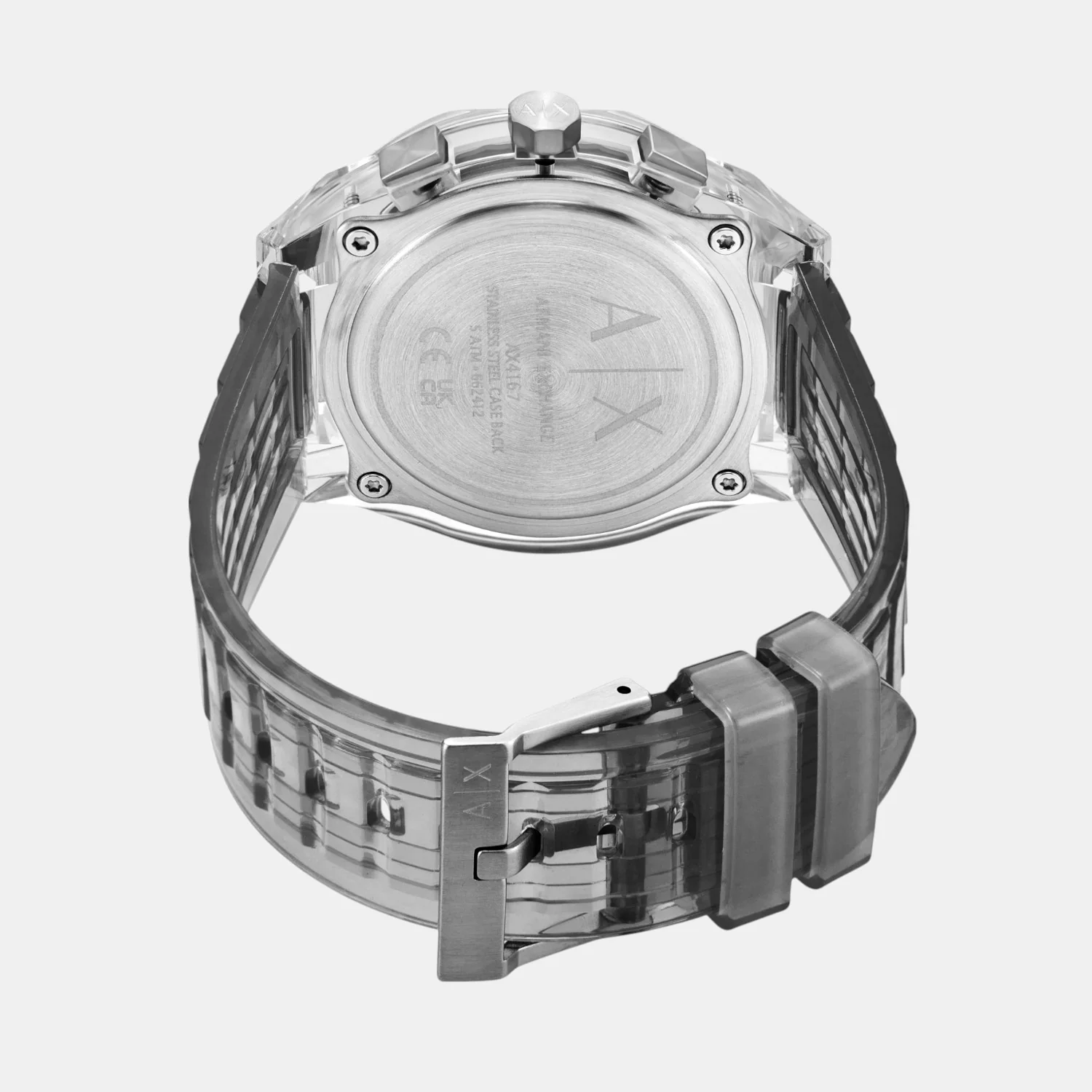 Men Quartz Grey Dial Chronograph Polyester Watch AX4167 - Image 7