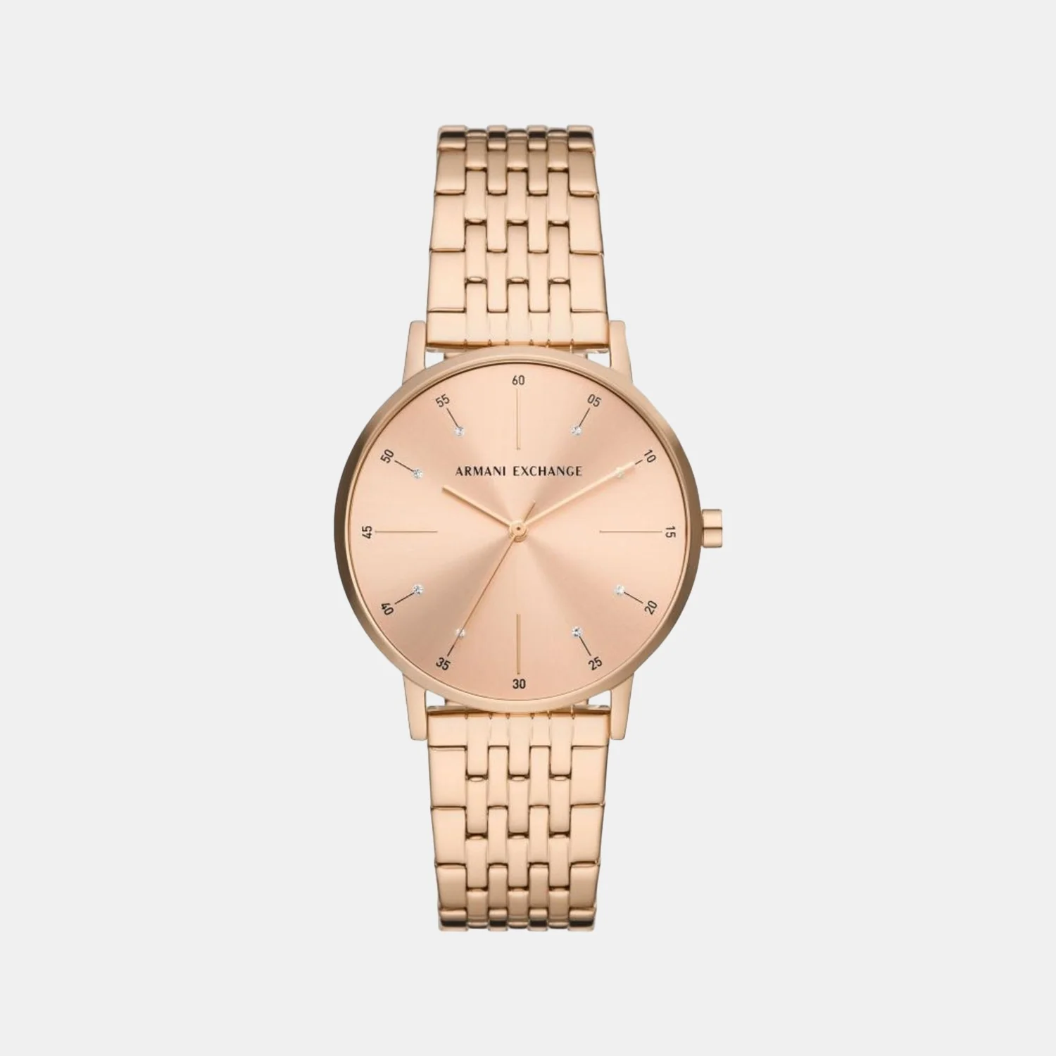 Na Women Quartz Rose Gold Dial Analog Stainless Steel Watch AX5581