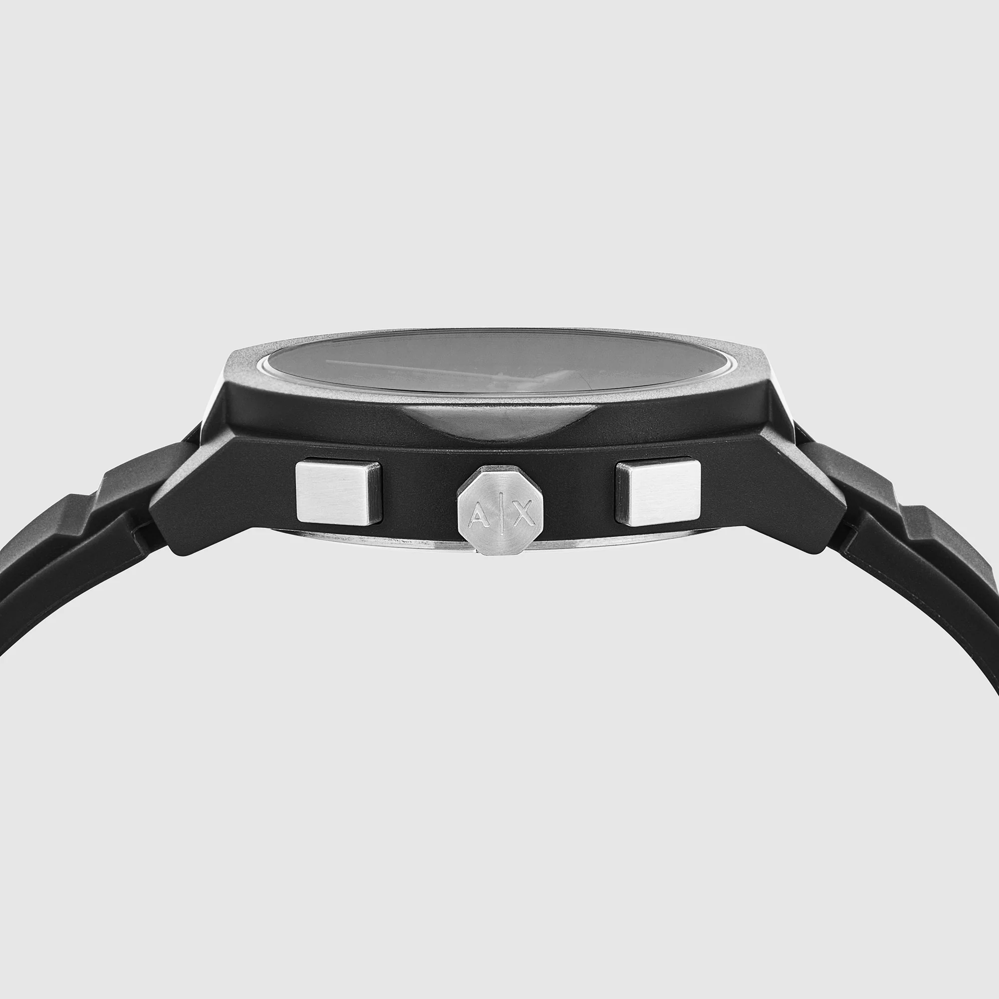 Rafael Men Quartz Black Dial Chronograph Silicone Watch AX4161 - Image 2