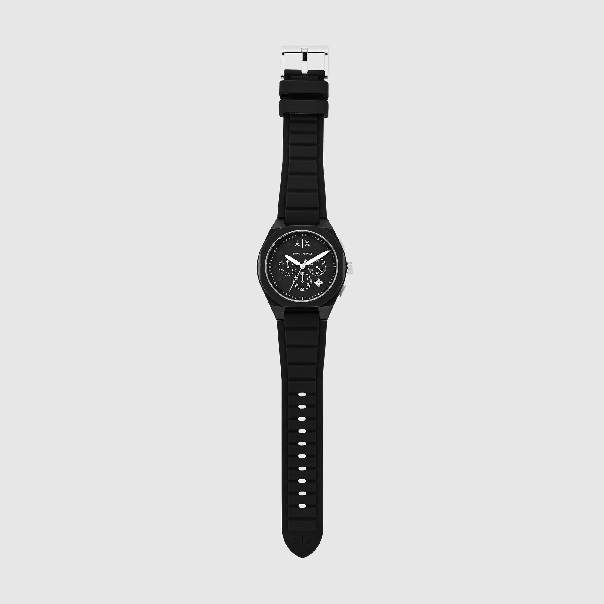 Rafael Men Quartz Black Dial Chronograph Silicone Watch AX4161 - Image 6