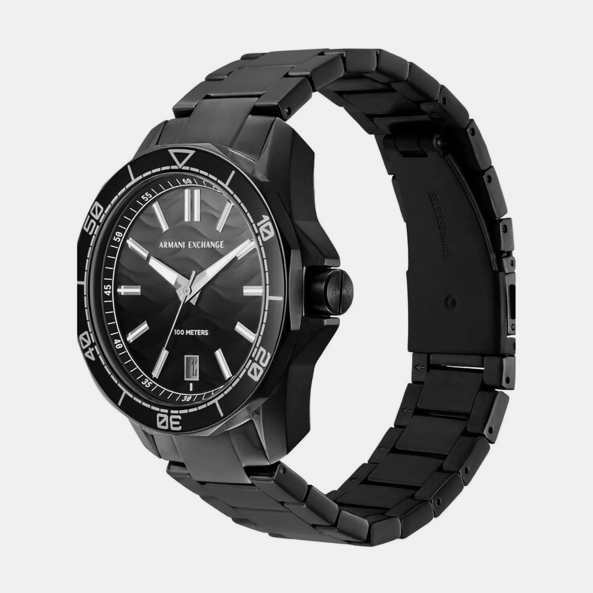 Spencer Men Quartz Grey Dial Analog Stainless Steel Watch AX1952 - Image 2