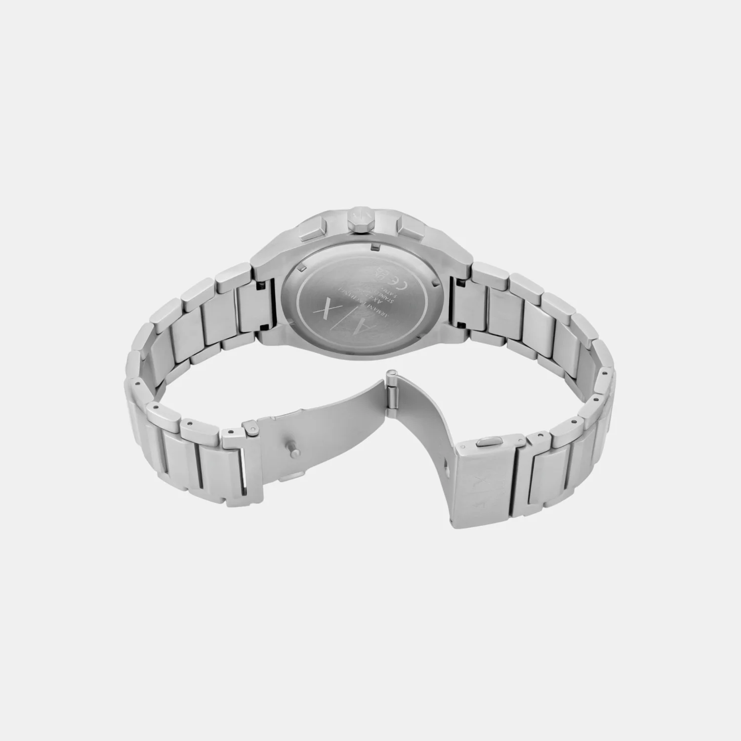 Sync Men Quartz Black Dial Chronograph Stainless Steel Watch AX4186 - Image 6
