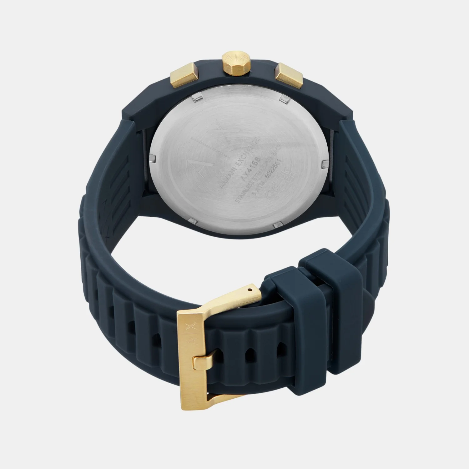 Sync Men Quartz Blue Dial Chronograph Silicone Watch AX4168 - Image 6