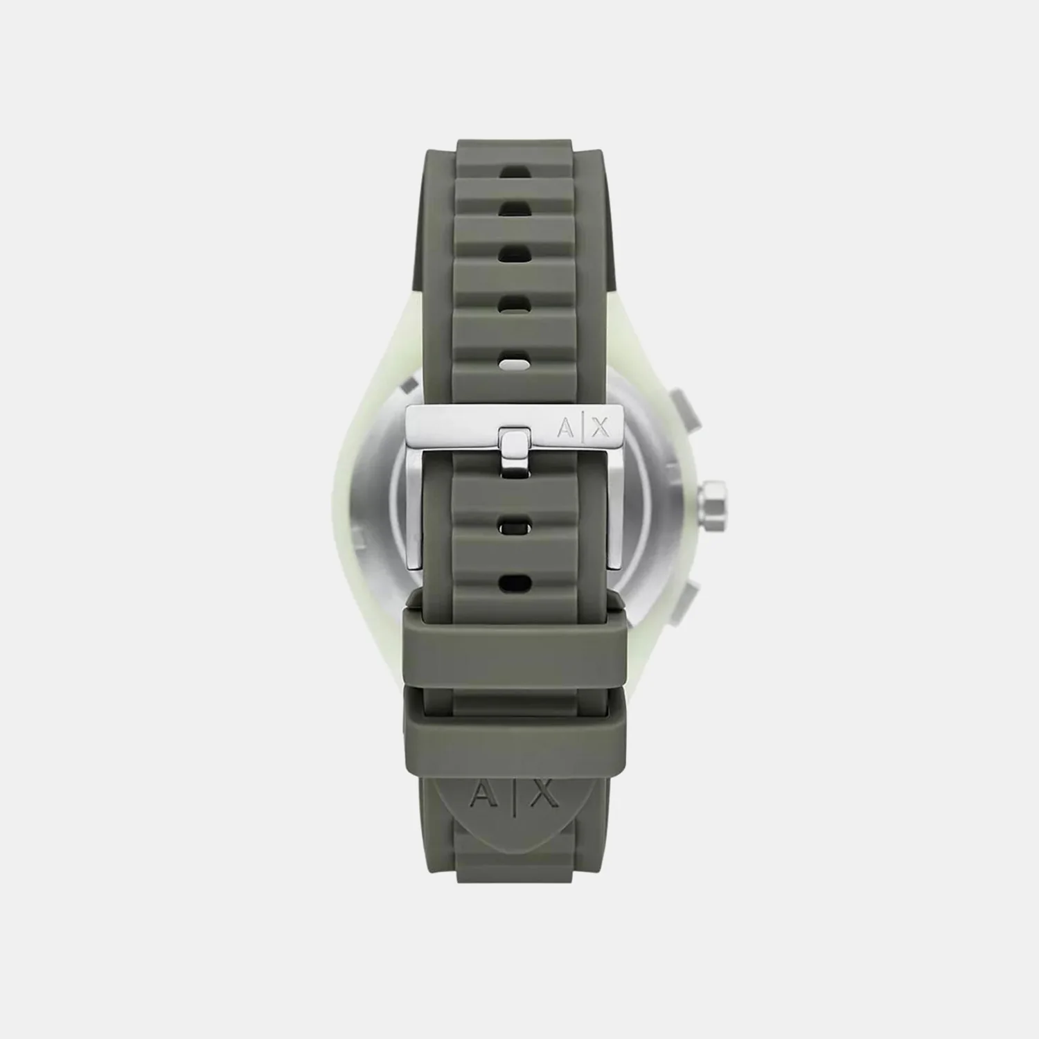 Sync Men Quartz Green Dial Chronograph Silicone Watch AX4171 - Image 4