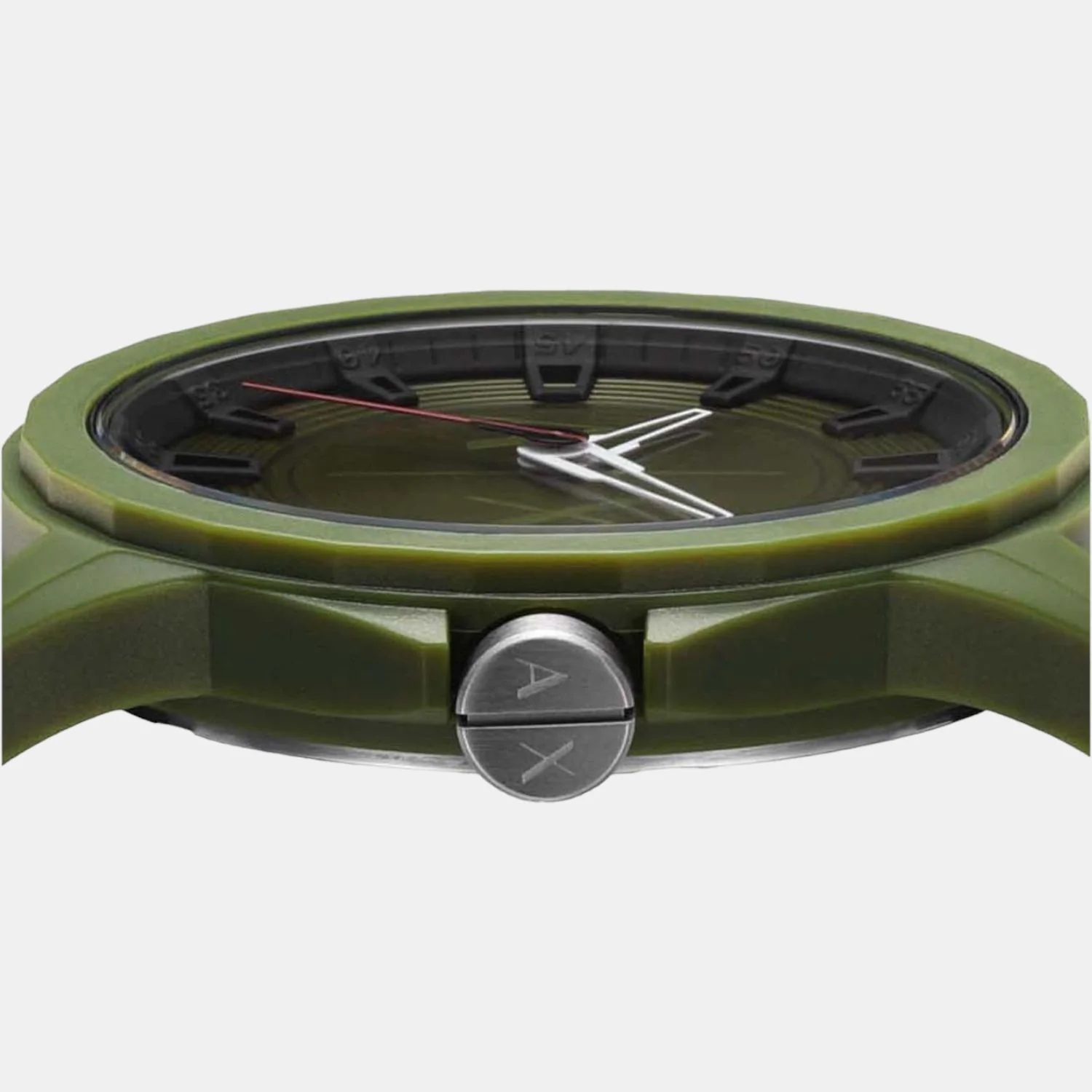 Unisex Quartz Green Dial Analog Silicone Watch AX2527 - Image 3