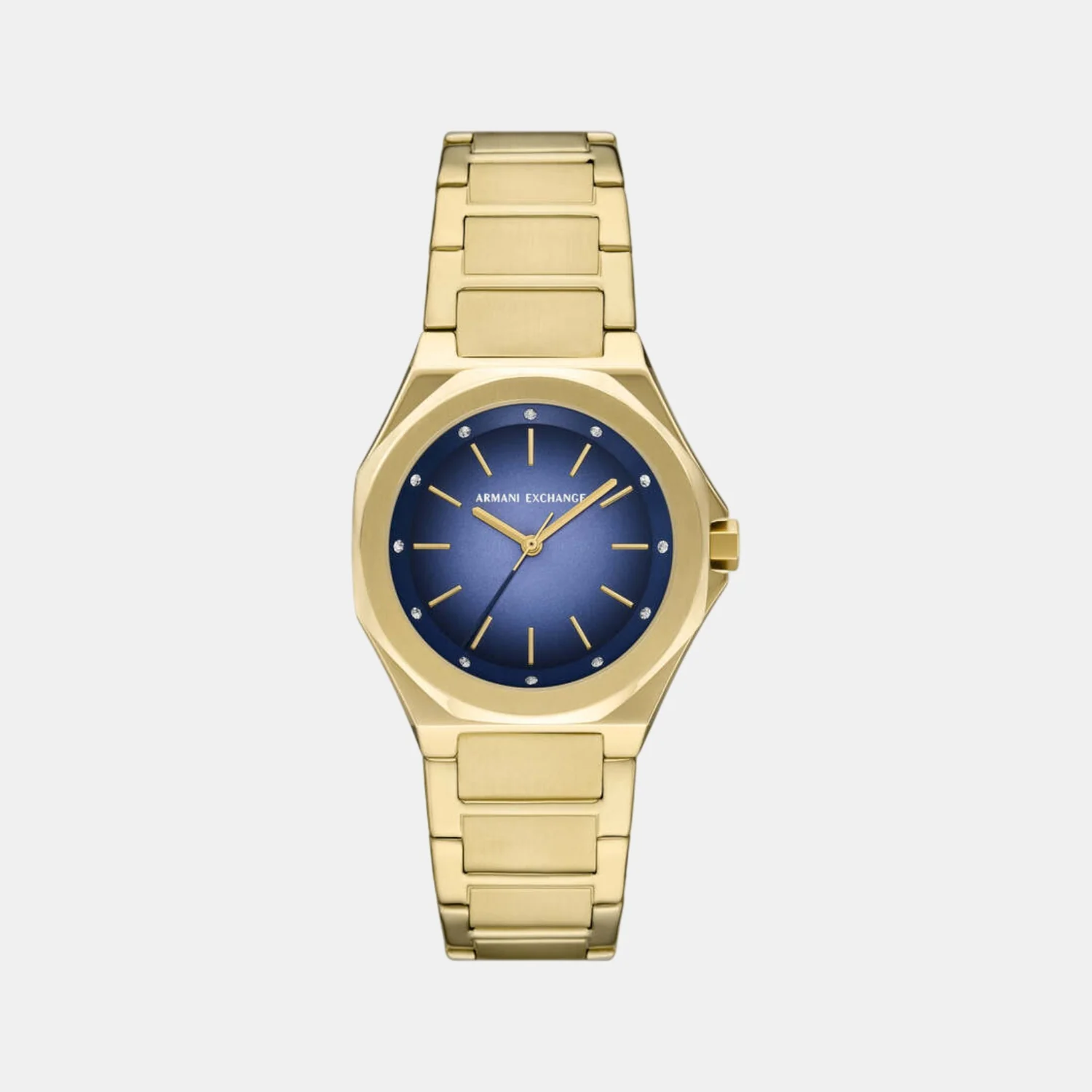 Women Quartz Blue Dial Analog Stainless Steel Watch AX4620 - Image 2