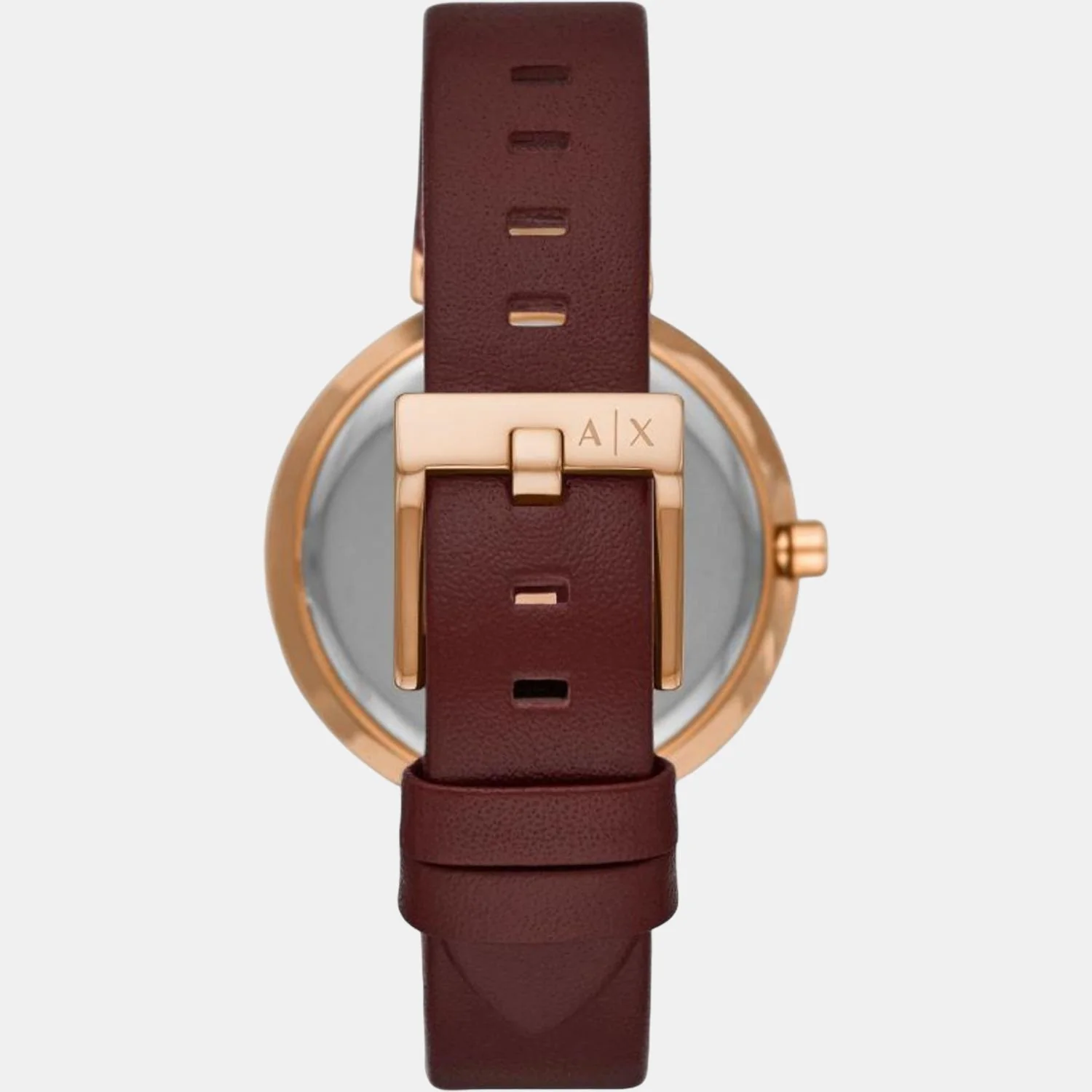 Women Quartz Rose Gold Dial Analog Leather Watch AX5913 - Image 2