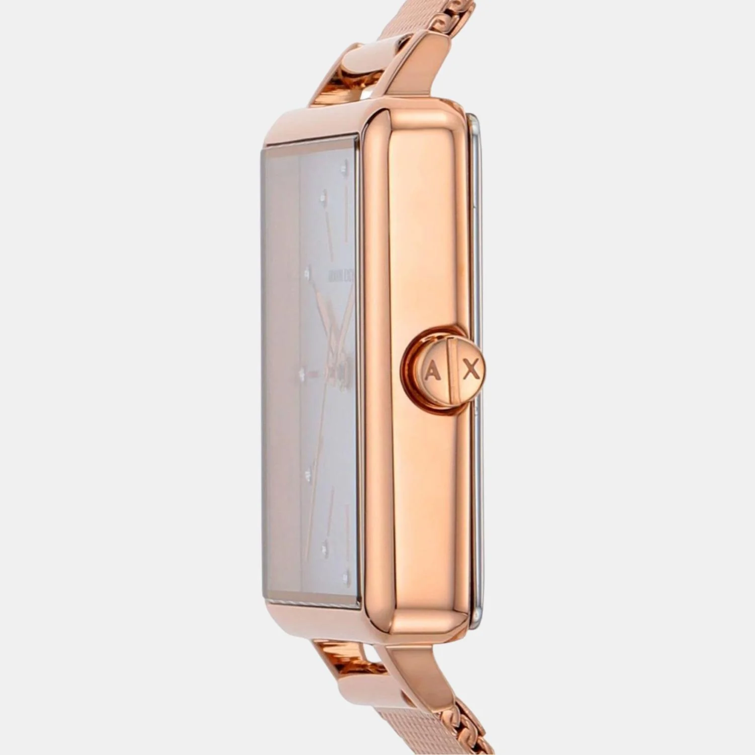 Women Quartz Rose Gold Dial Analog Stainless Steel Watch AX5802 - Image 4