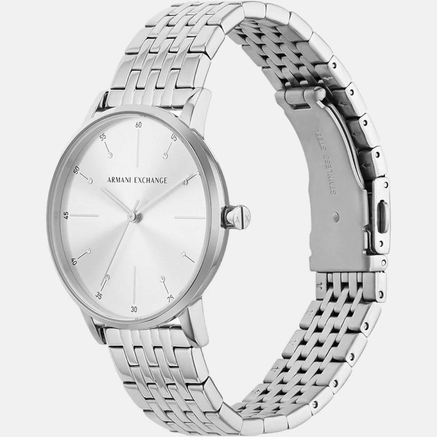 Women Quartz Silver Dial Analog Stainless Steel Watch AX5578 - Image 4