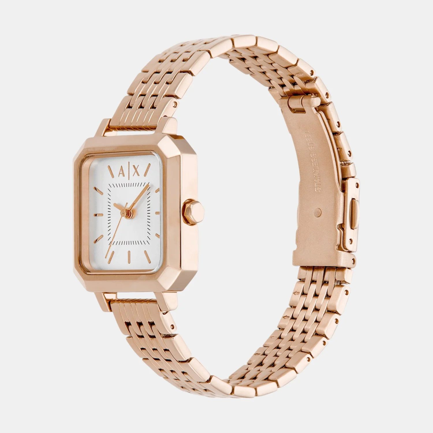 Women Quartz Silver Dial Analog Stainless Steel Watch AX7164SET - Image 4