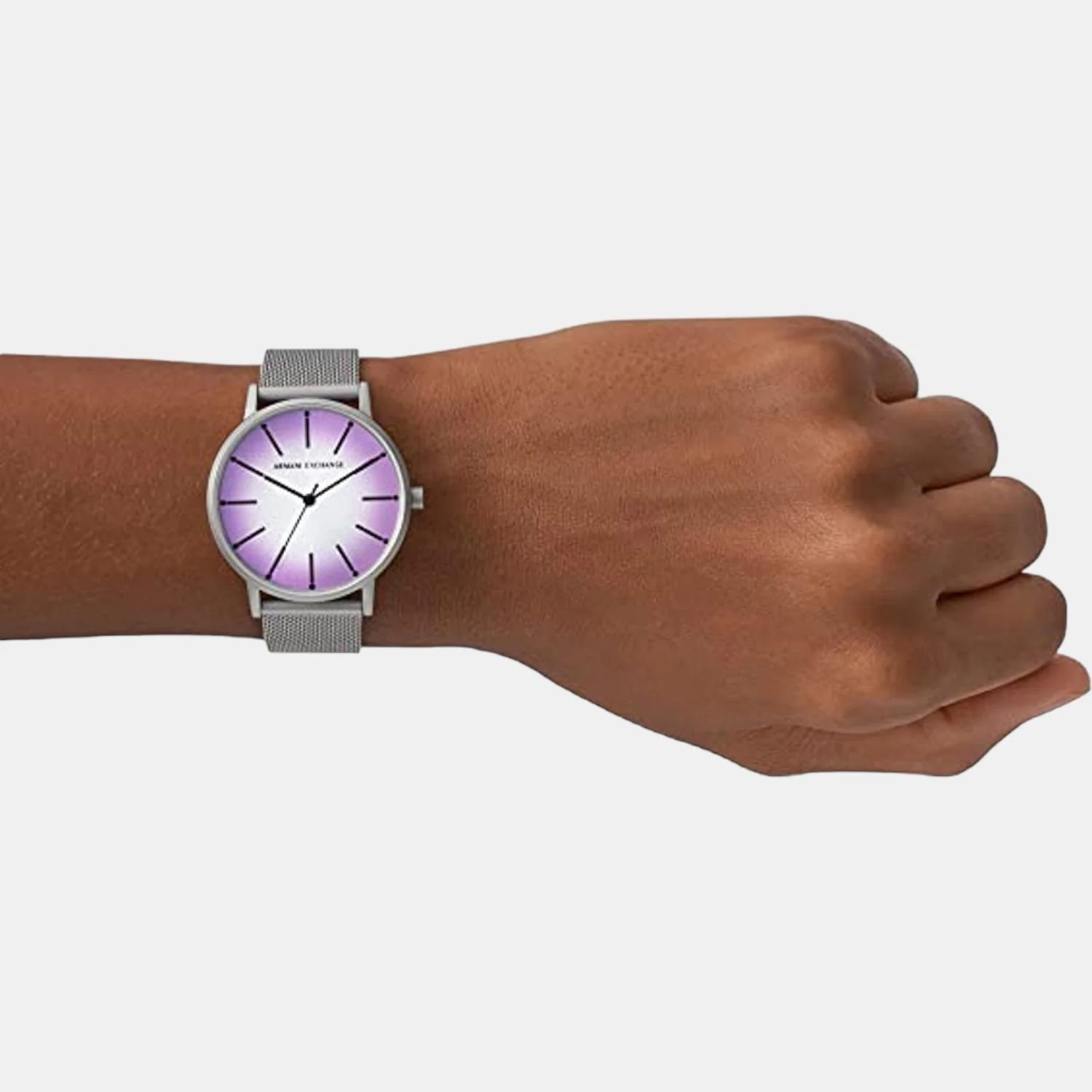 Women Quartz Two Tone Dial Analog Stainless Steel Watch AX5582 - Image 2