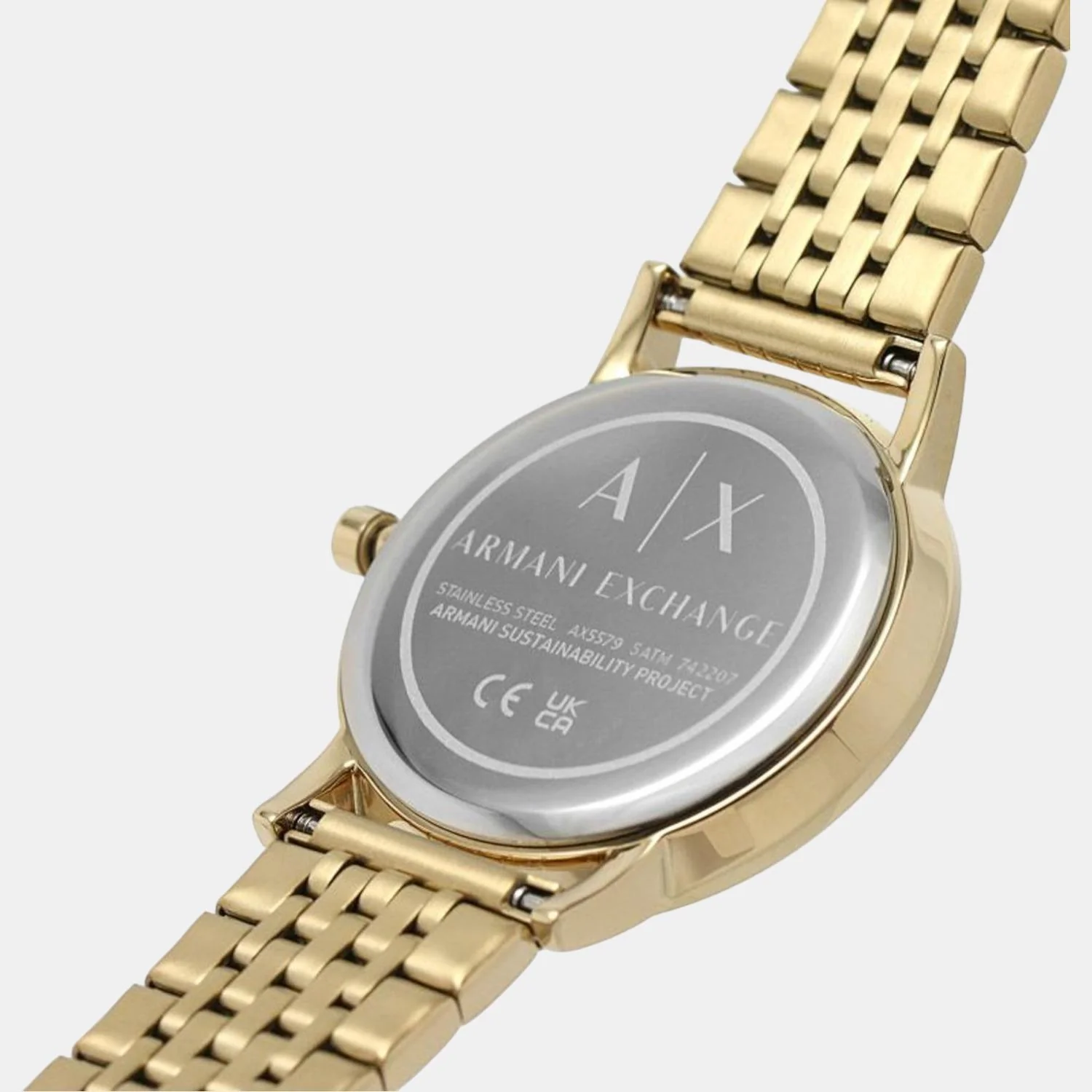 Women Quartz White Dial Analog Stainless Steel Watch AX5579 - Image 6