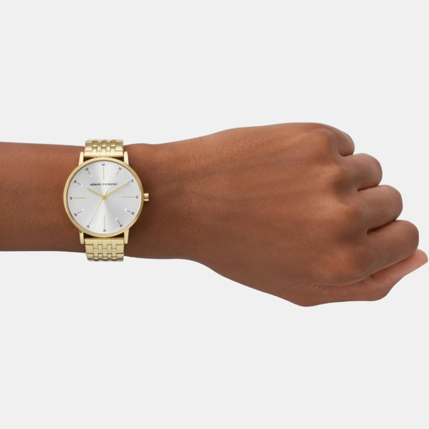 Women Quartz White Dial Analog Stainless Steel Watch AX5579 - Image 8
