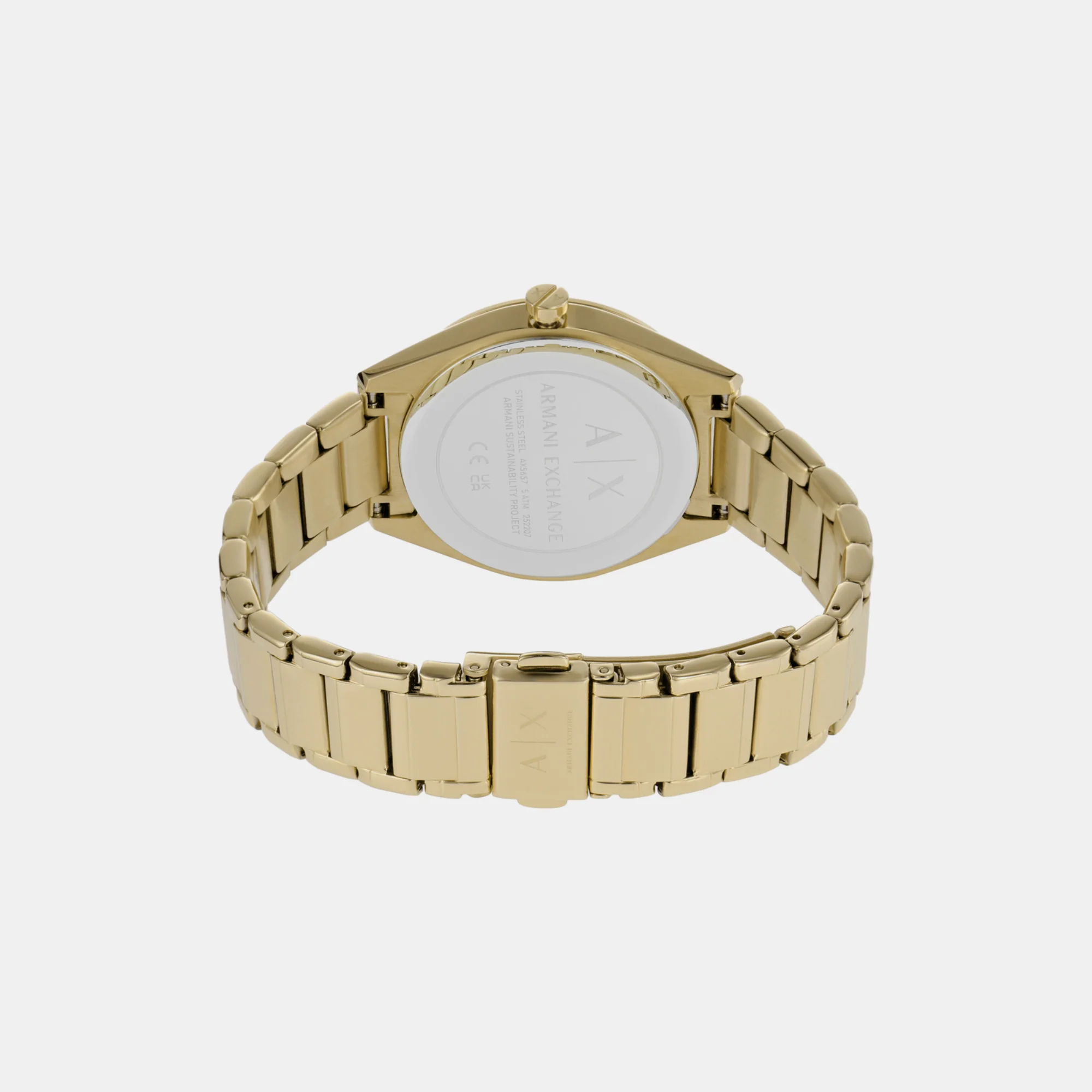 Women Quartz White Dial Chronograph Stainless Steel Watch AX5657 - Image 3