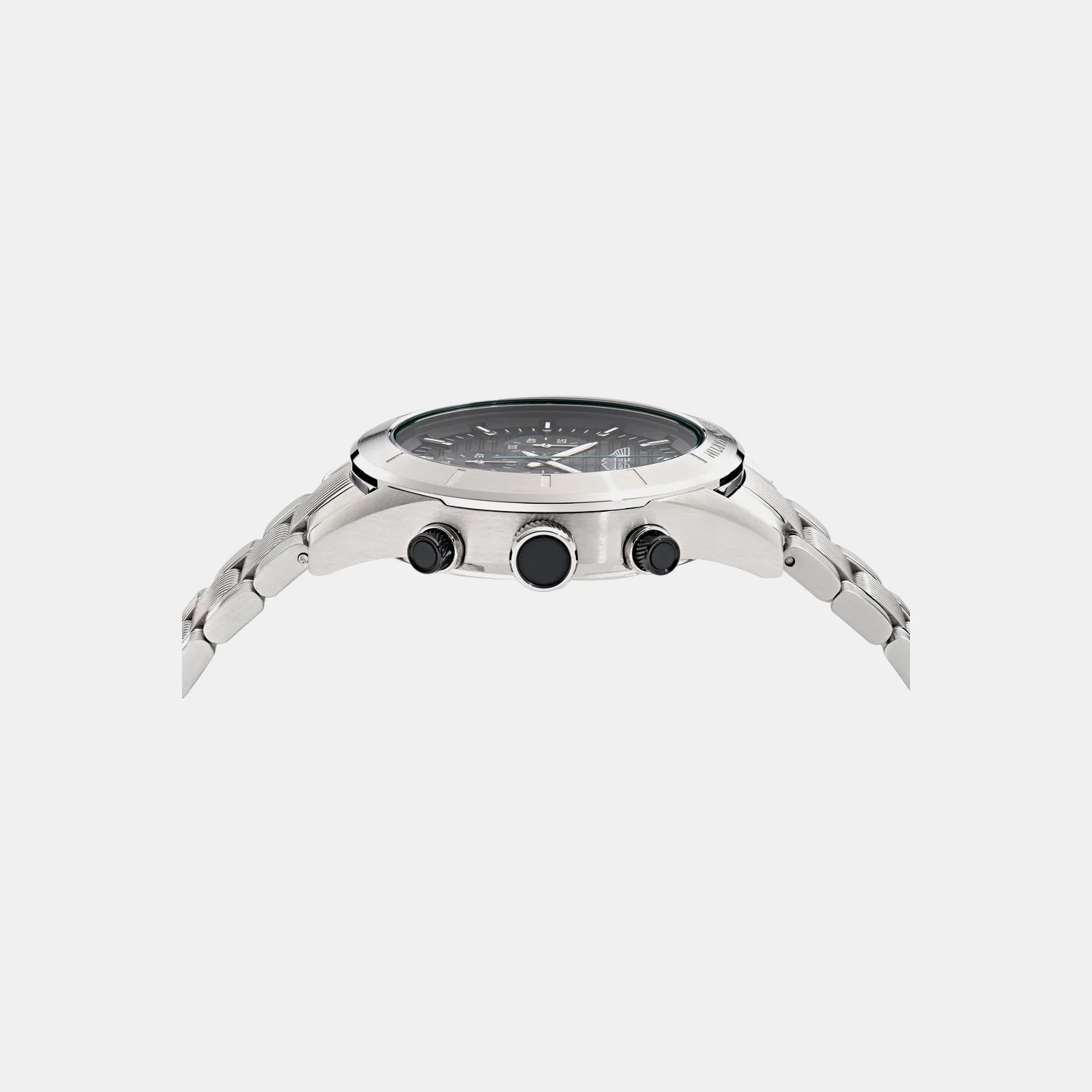 Aml Icon Men Quartz Black Dial Chronograph Stainless Steel Watch MTIB1F5013E - Image 3