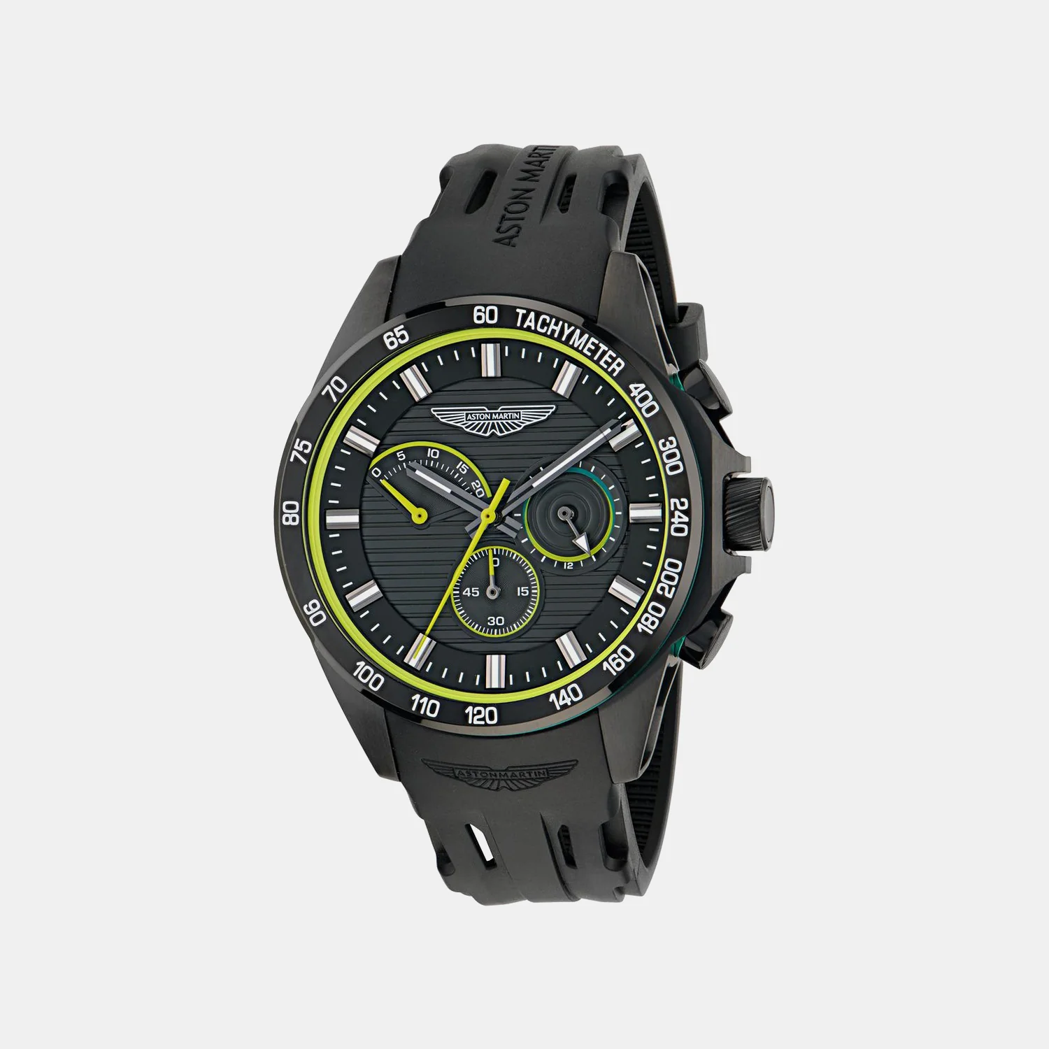 Aml Thrill Men Quartz Black Dial Chronograph Silicone Watch MTRH1F5033E - Image 3