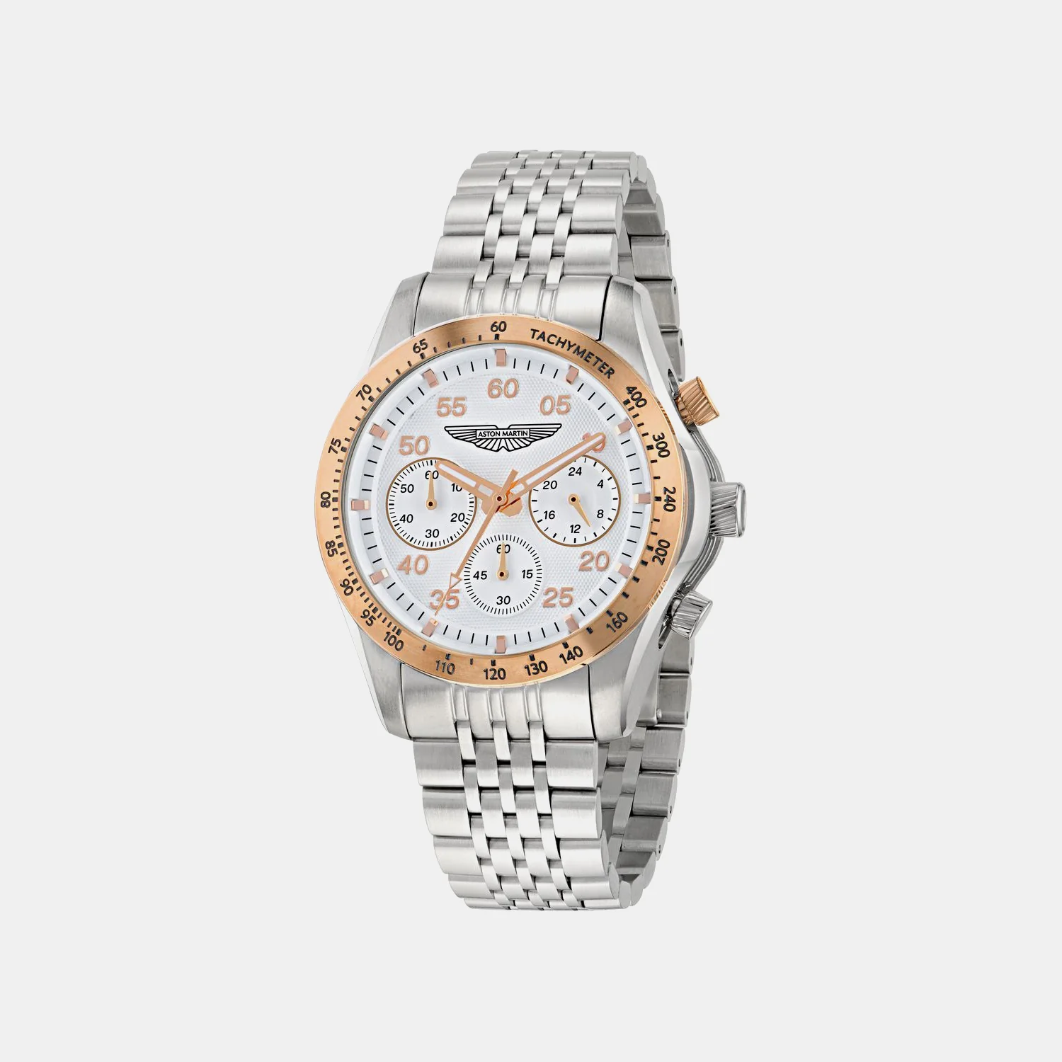 Aml Thrill Men Quartz White Dial Chronograph Stainless Steel Watch MTRS1F5043E - Image 3