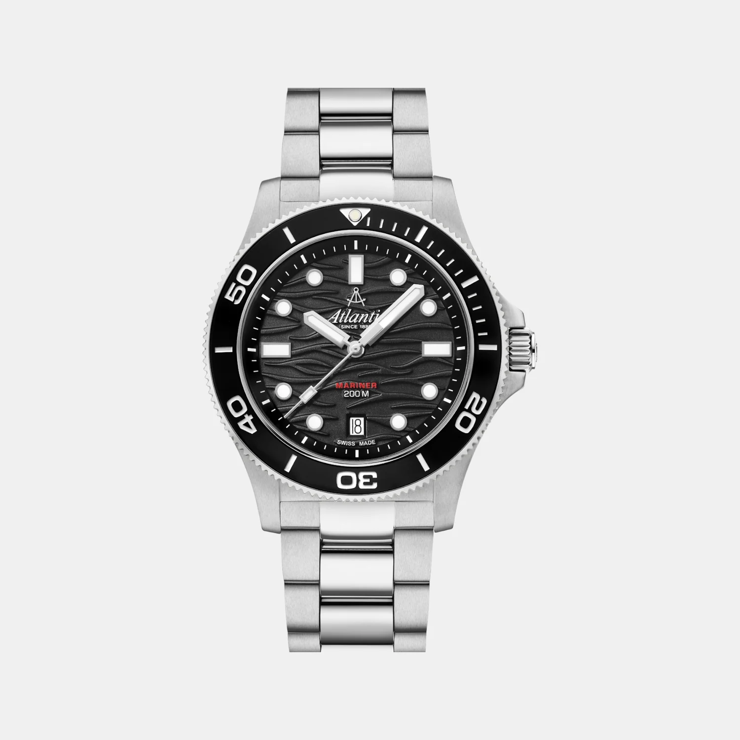 Mariner Men Quartz Black Dial Analog Stainless Steel Watch 81376.41.69