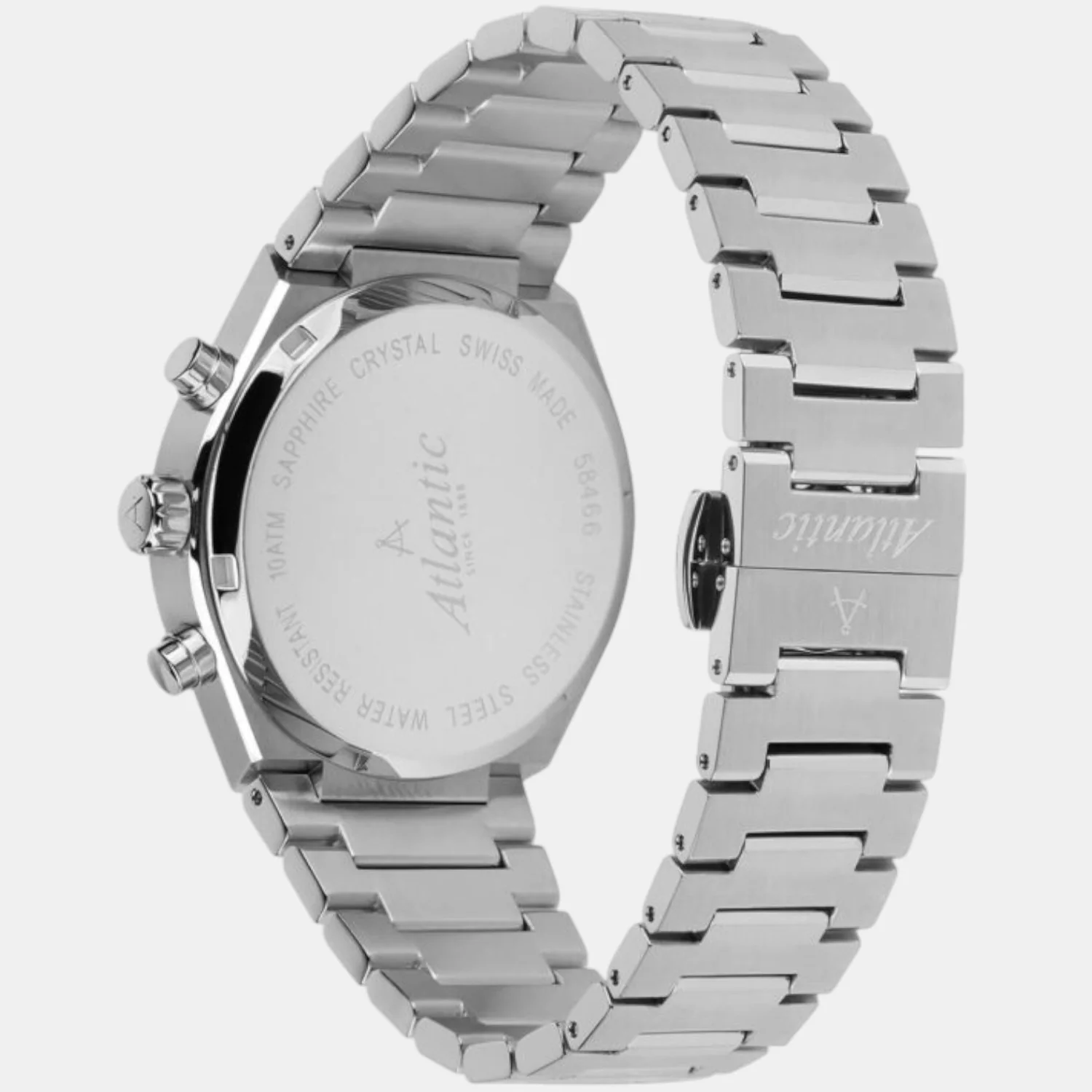 Men Quartz Black Dial Chronograph Stainless Steel Watch 58466.41.61 - Image 4