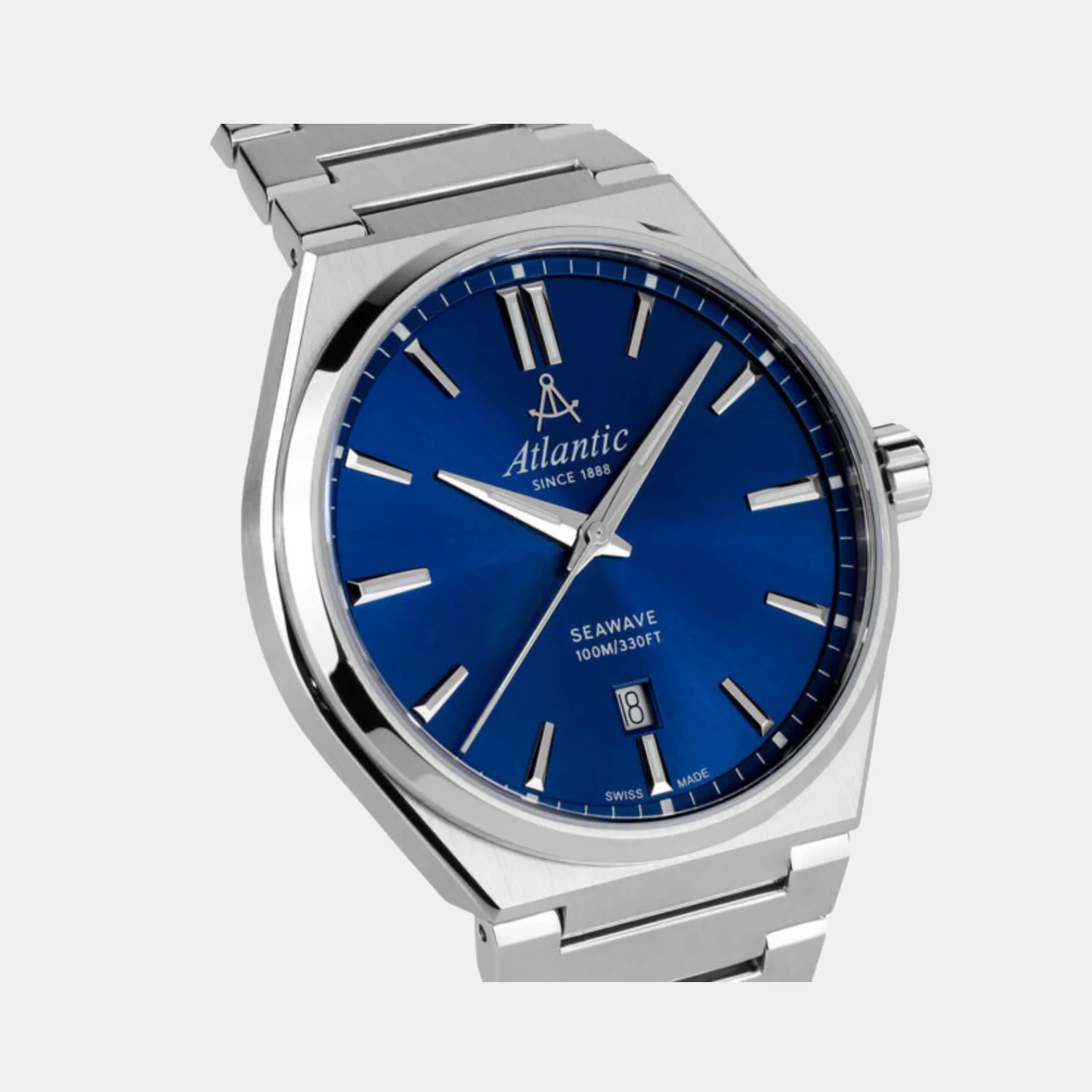 Men Quartz Blue Dial Analog Stainless Steel Watch 58366.41.51 - Image 4