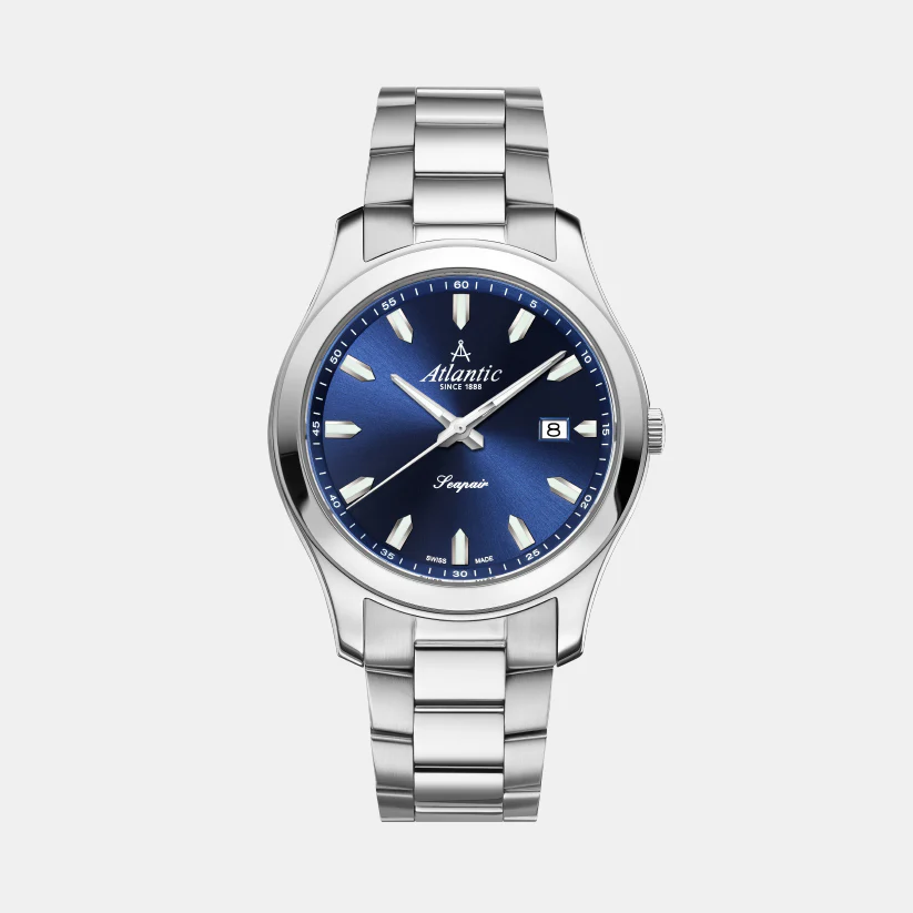 Men Quartz Blue Dial Analog Stainless Steel Watch 60335.41.59