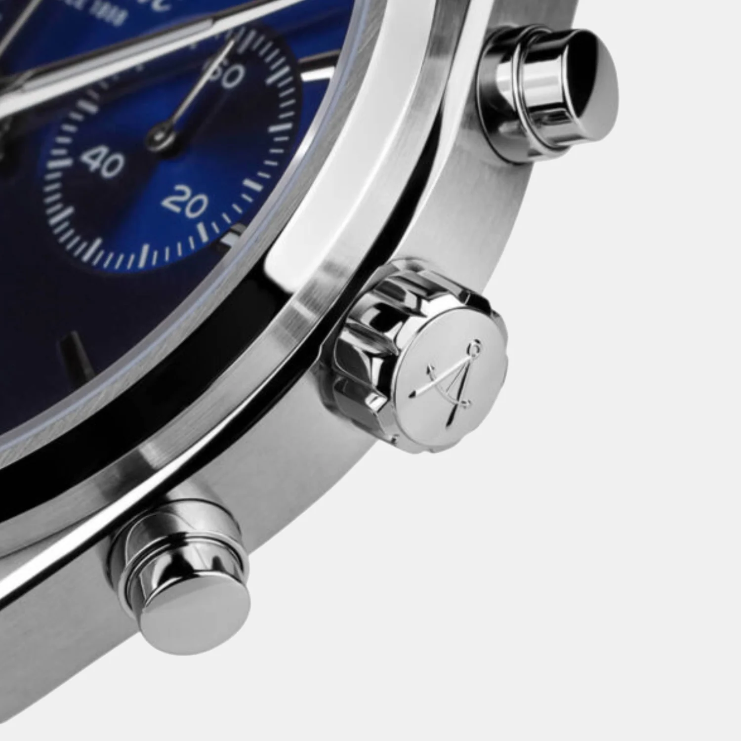Men Quartz Blue Dial Chronograph Stainless Steel Watch 58466.41.51 - Image 4