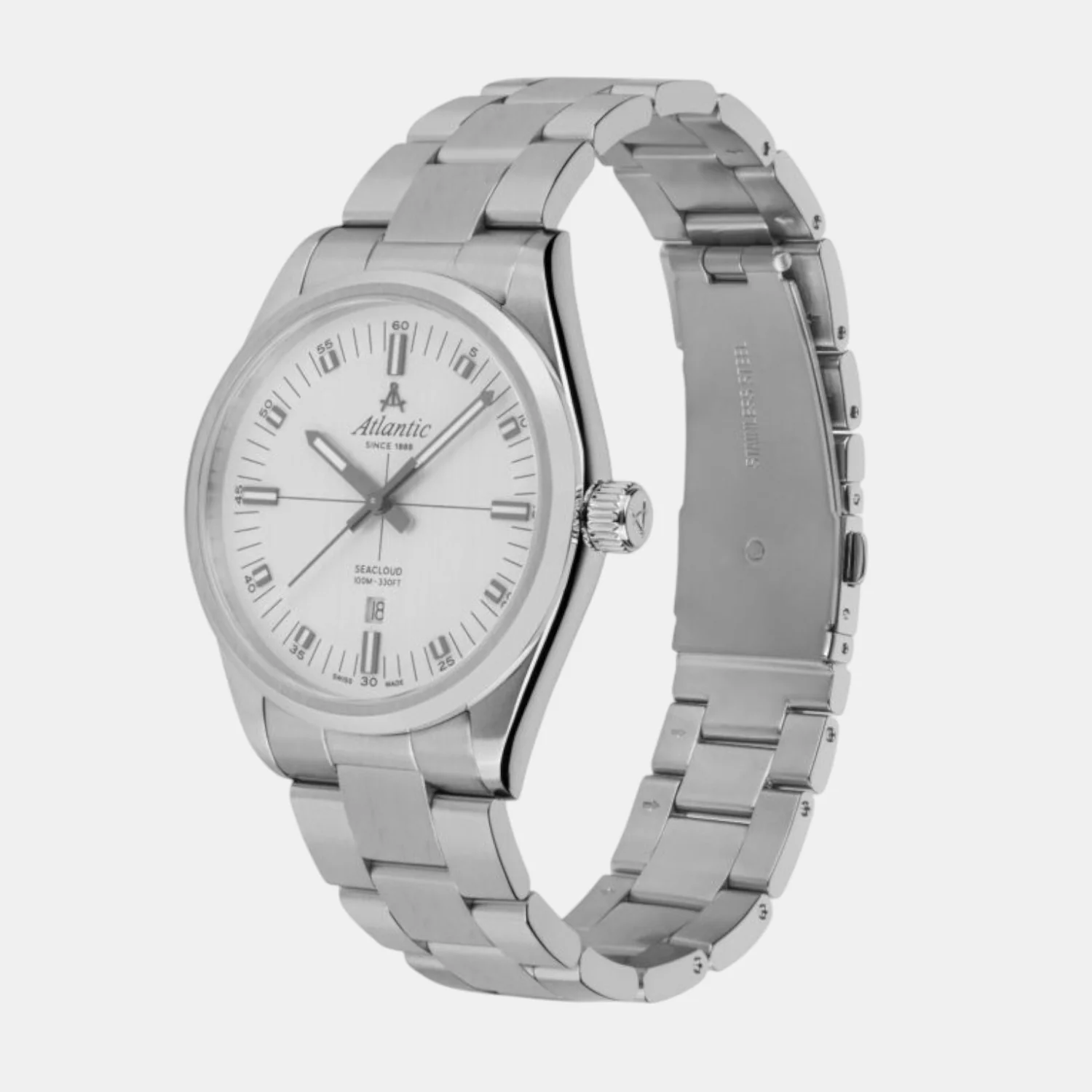 Men Quartz Silver Dial Analog Stainless Steel Watch 73366.41.21 - Image 2