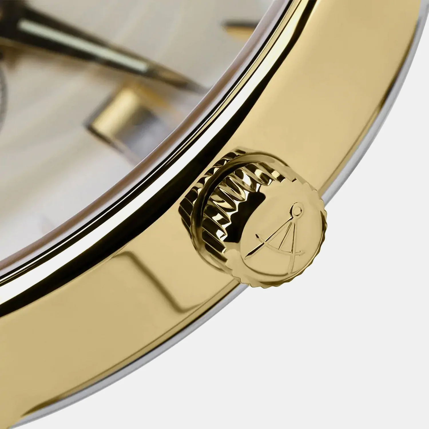 Seaport Men Quartz Gold Dial Analog Leather Watch 56352.45.31 - Image 3
