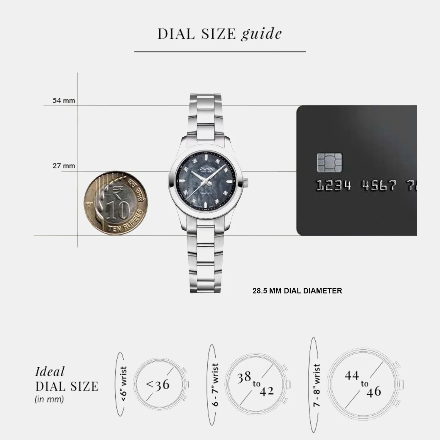 Women Quartz Black Mother Of Pearl Dial Analog Stainless Steel Watch 20335.41.07BK - Image 4